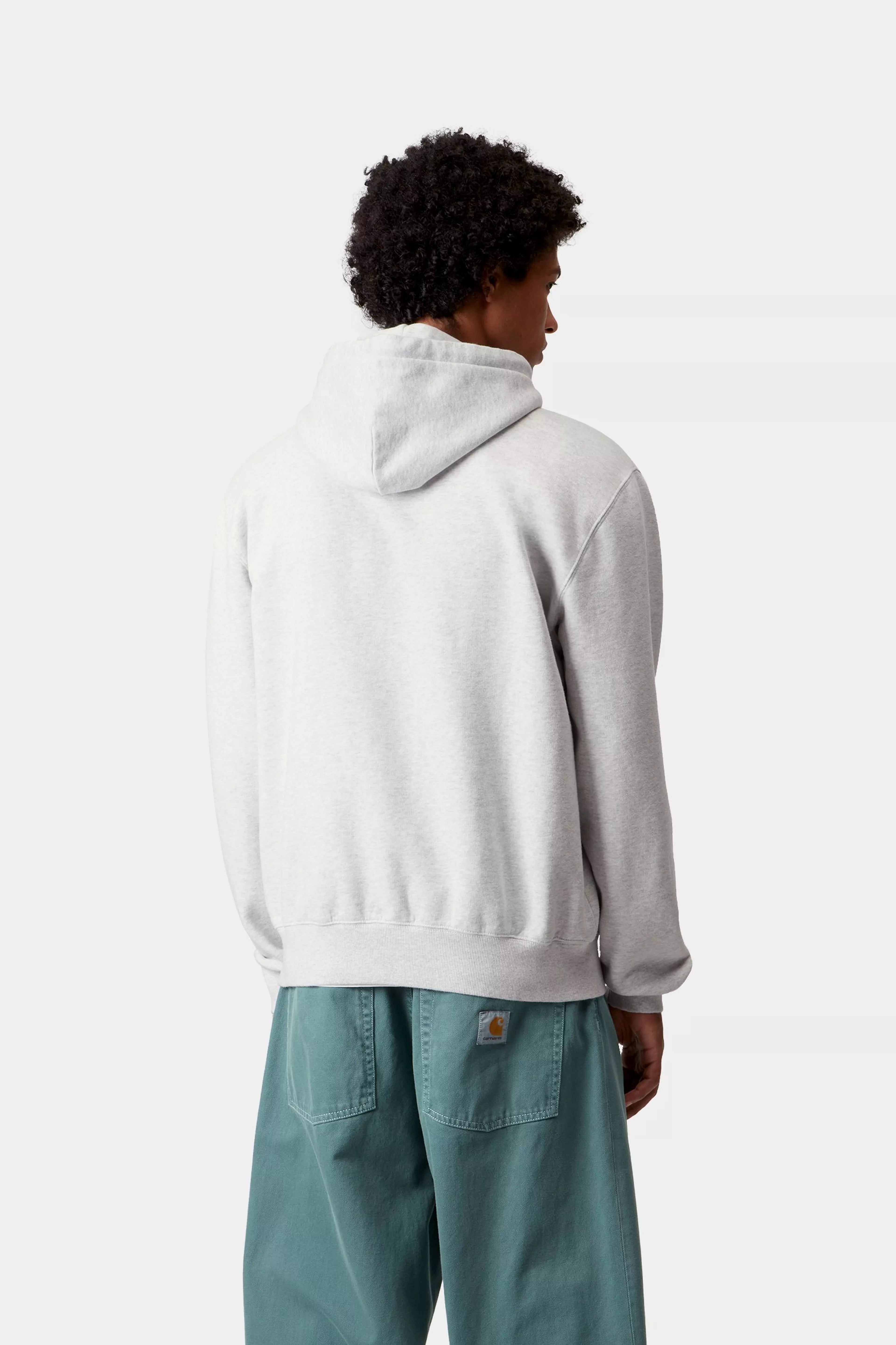 HOODED WILD DOG SWEAT - Ash Heather