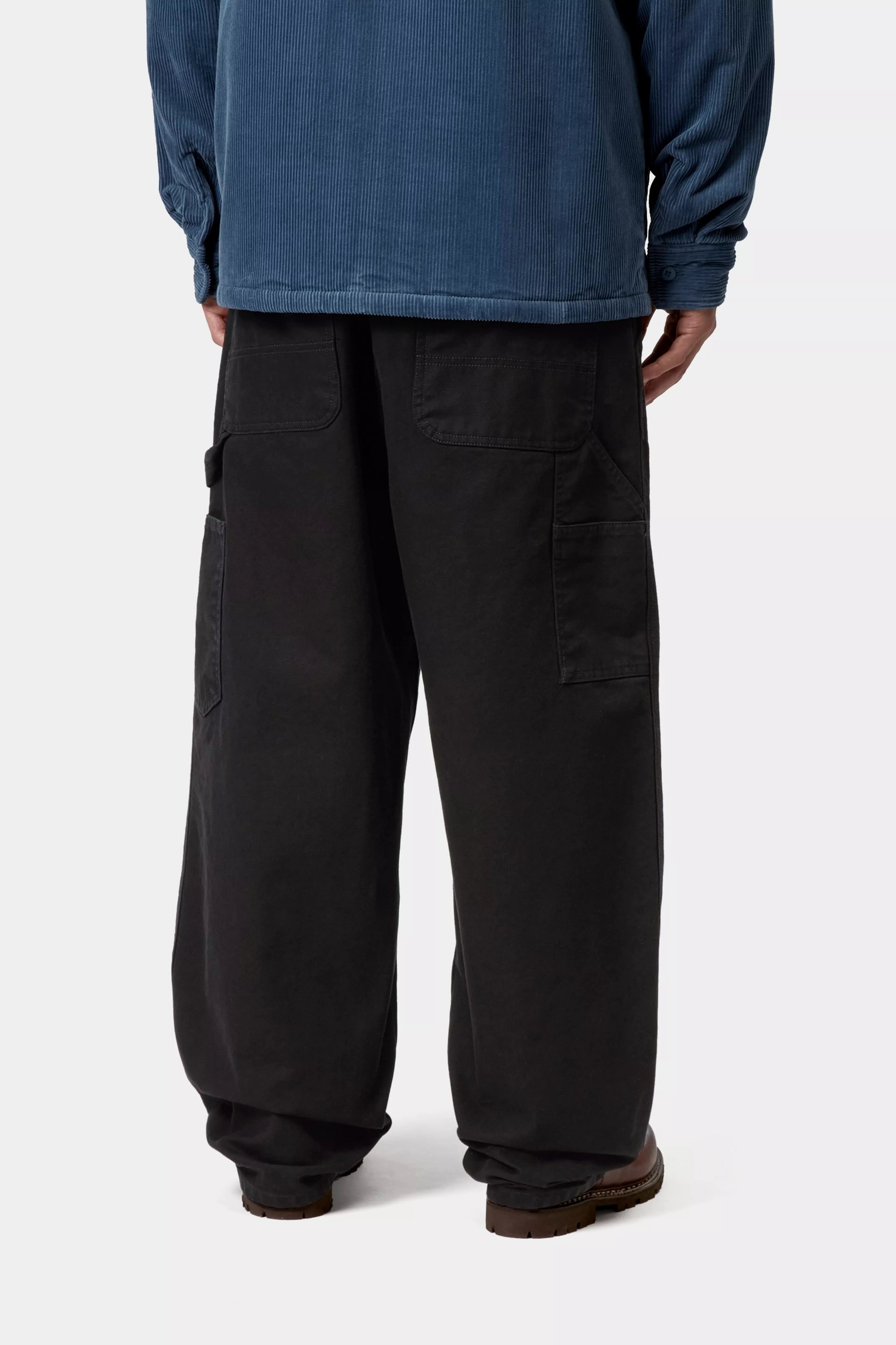 OG SINGLE KNEE PANT - Black (stone washed)