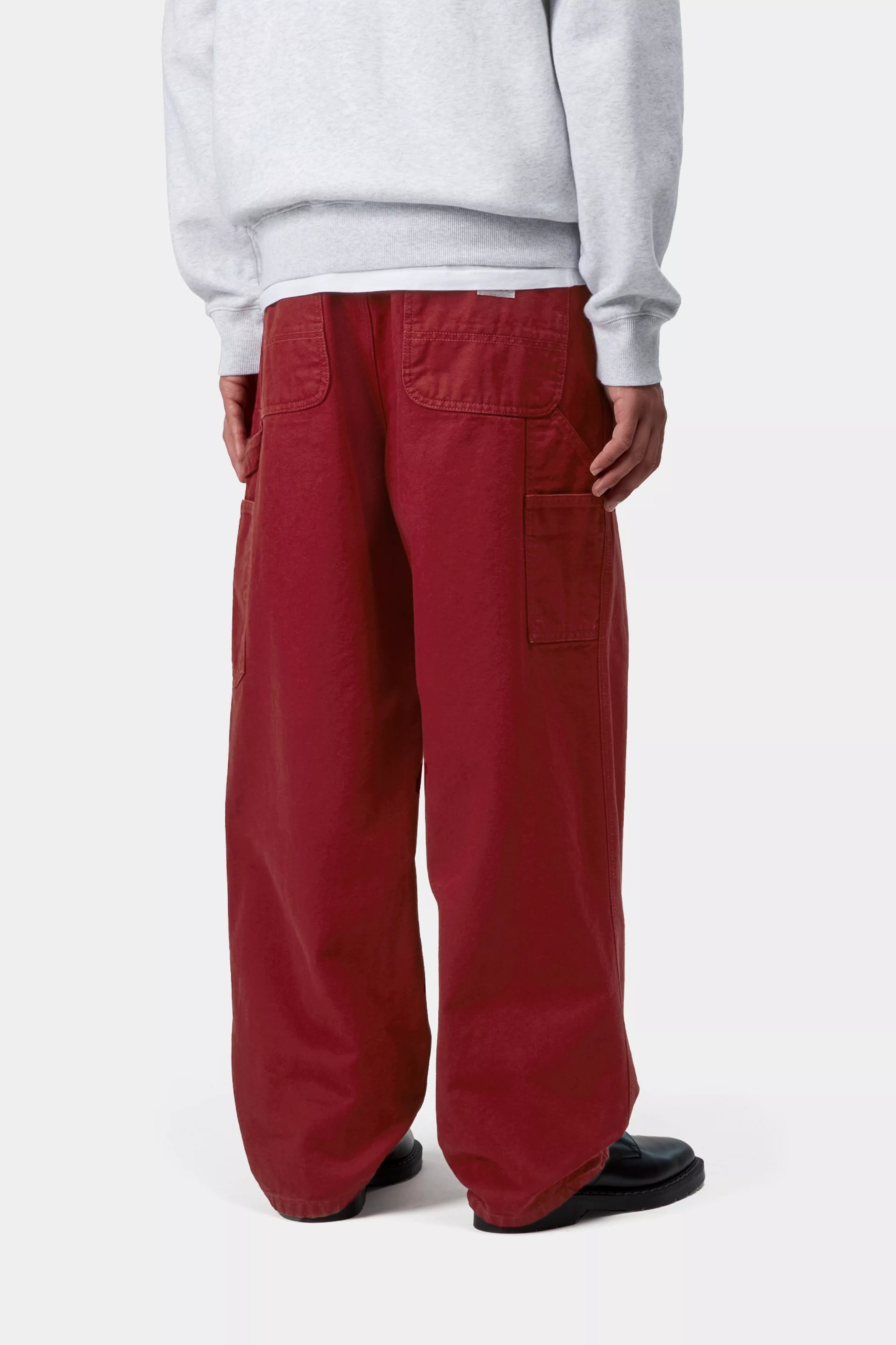 OG SINGLE KNEE PANT - Scarlet (stone washed)