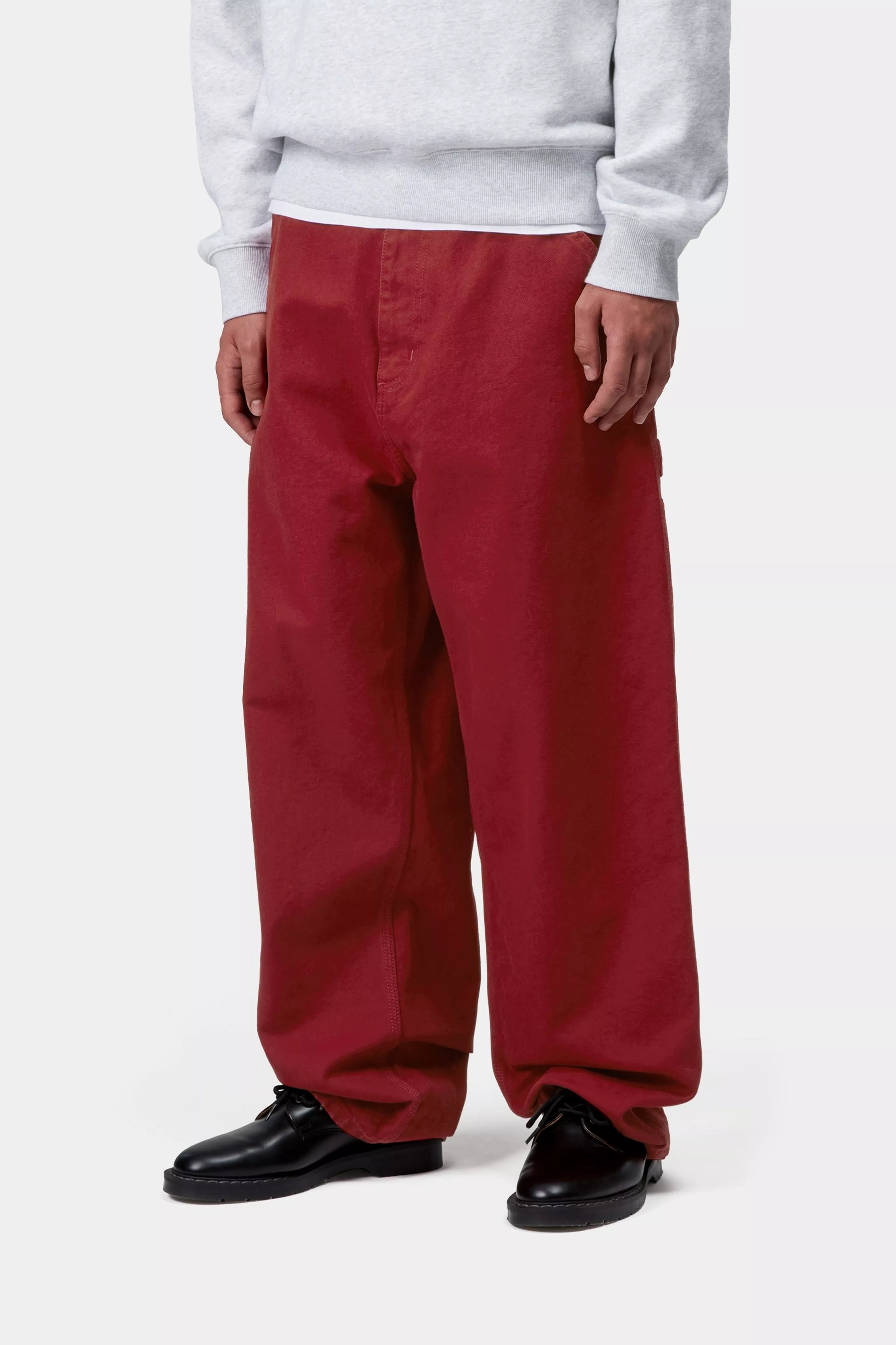 OG SINGLE KNEE PANT - Scarlet (stone washed)