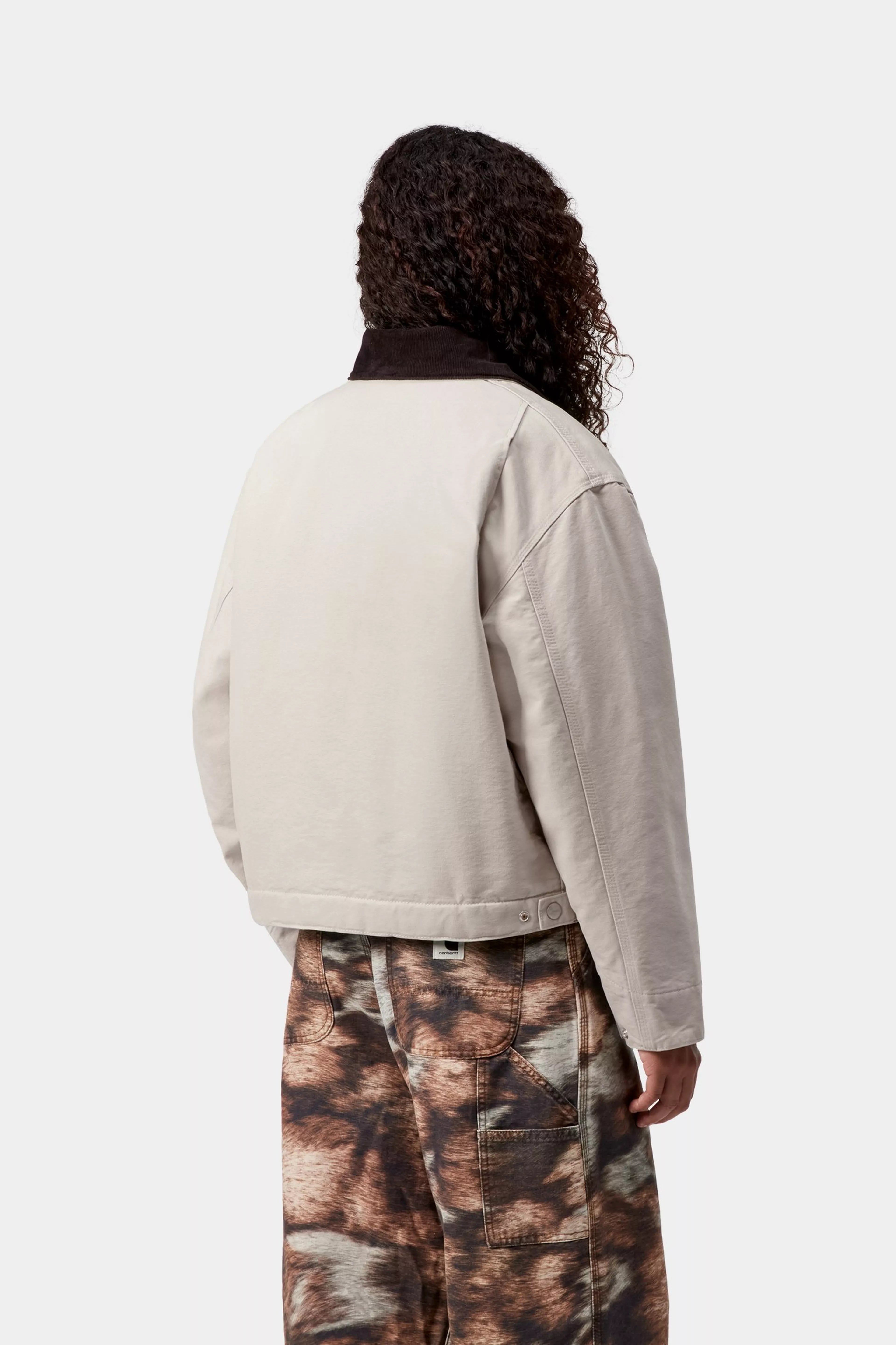 W' OG DETROIT JACKET  - Fleur De Sel / Black (stone canvas)