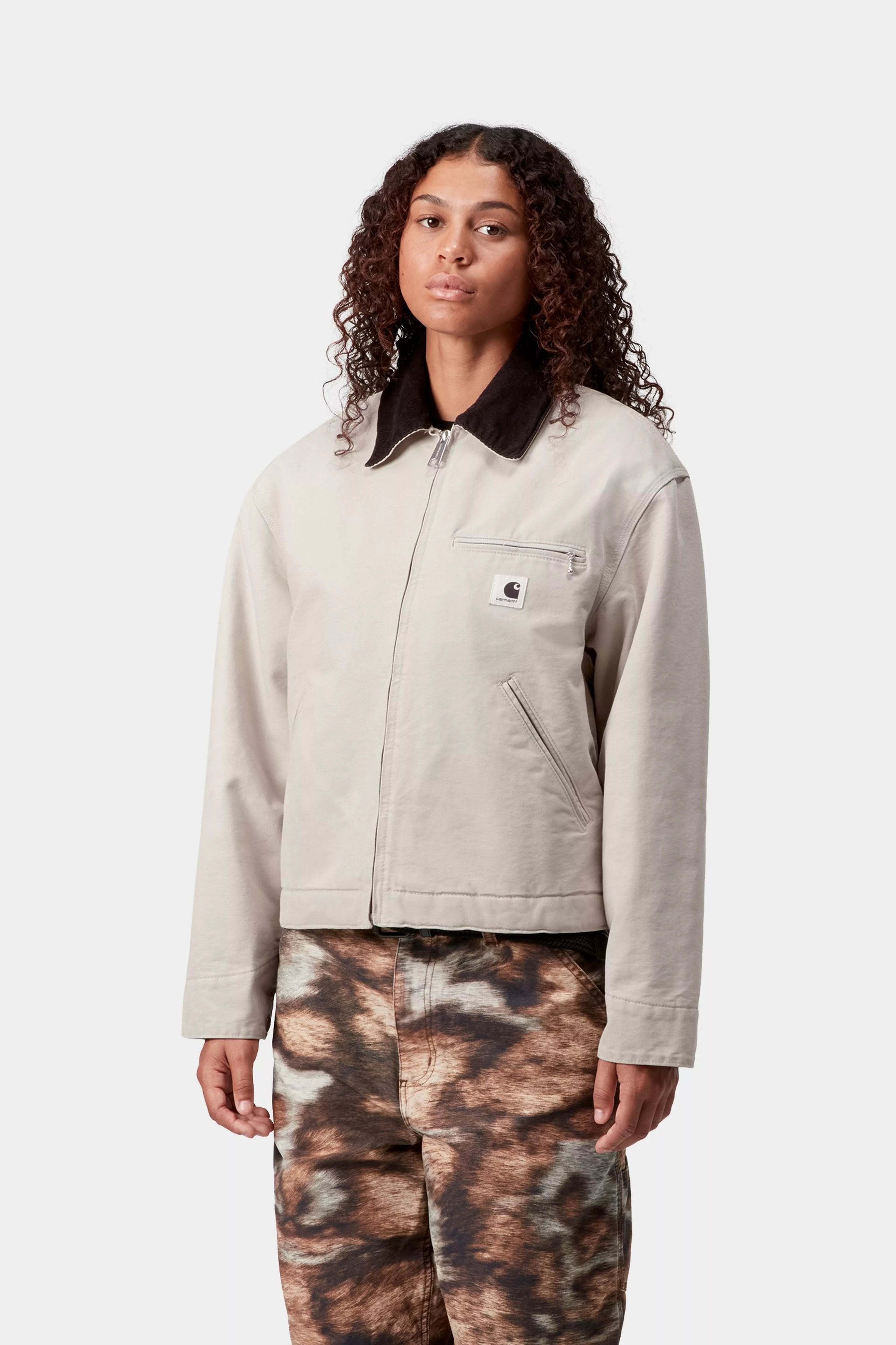 W' OG DETROIT JACKET  - Fleur De Sel / Black (stone canvas)
