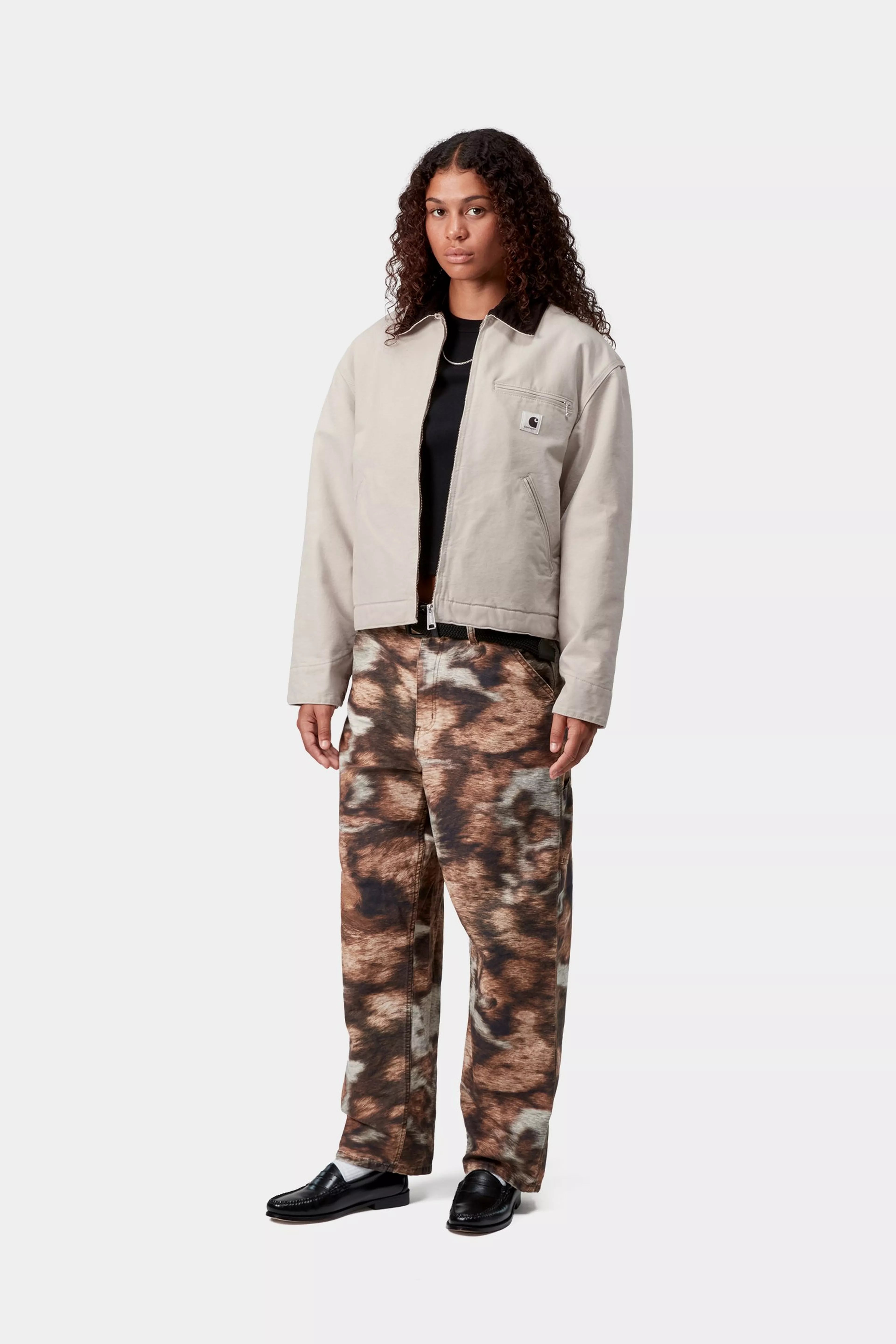 W' OG DETROIT JACKET  - Fleur De Sel / Black (stone canvas)
