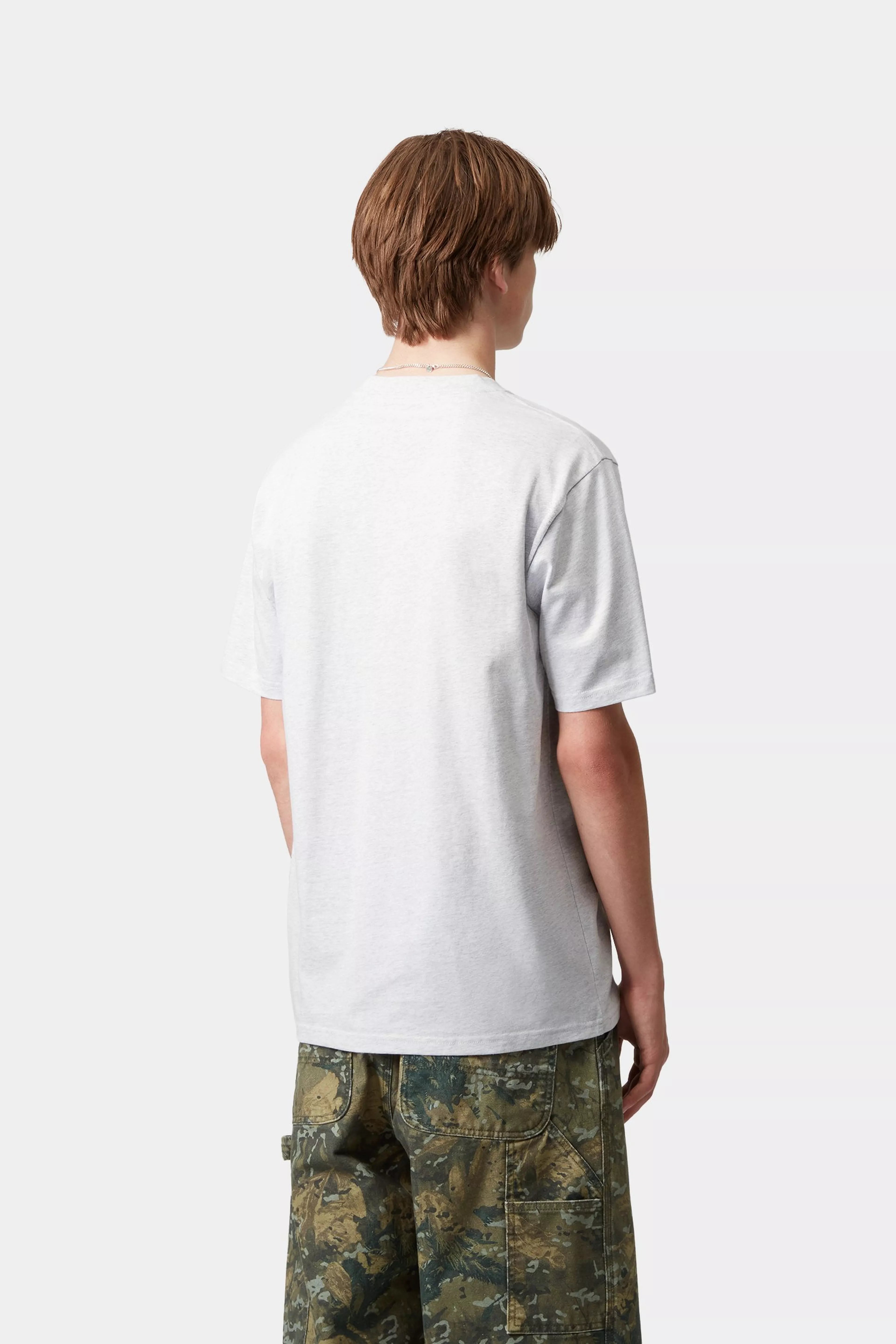 S/S SCRIPT T-SHIRT - Ash Heather / Rondo