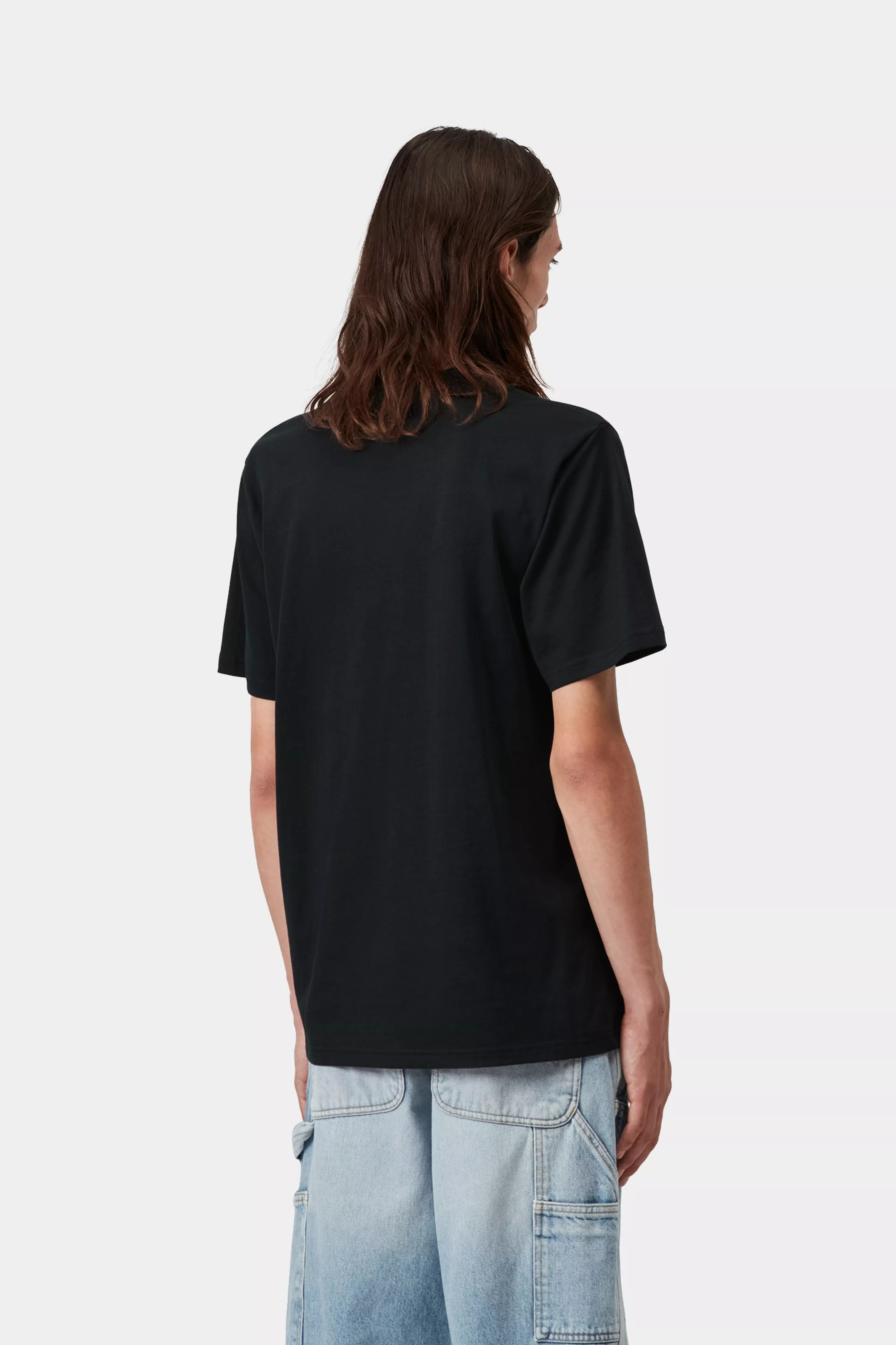 S/S Script T-Shirt - Deep Night / Gentle Green