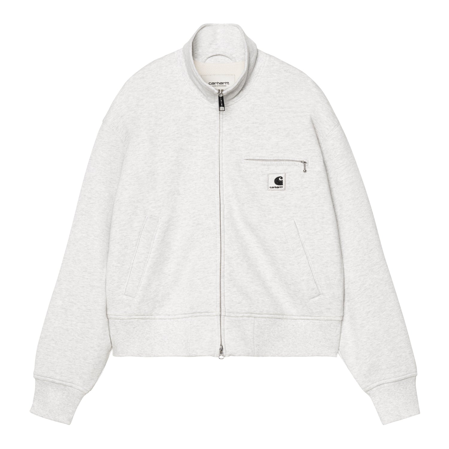 W' DETROIT SWEAT JACKET - Ash Heather (stone washed)