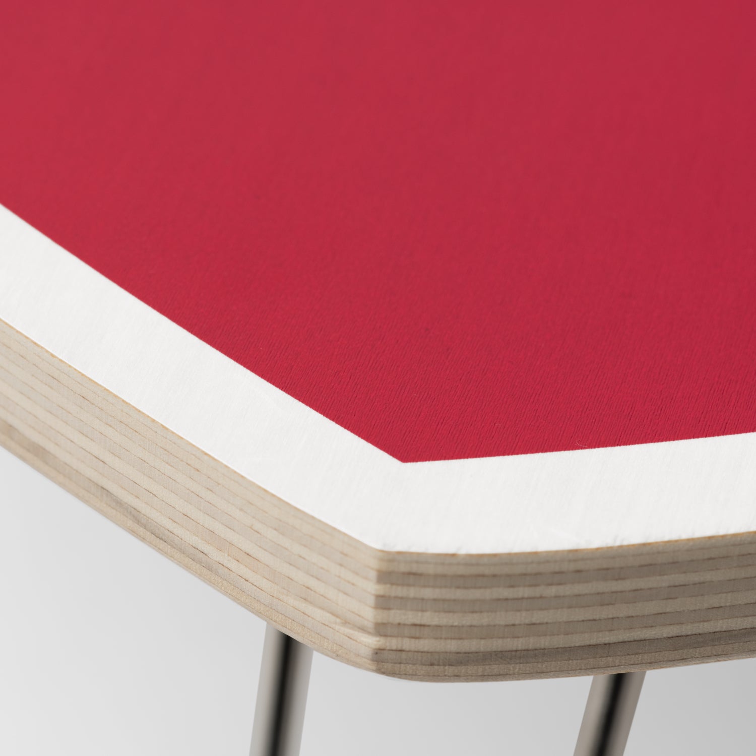 HEART FOLDING TABLE - Scarlet / White