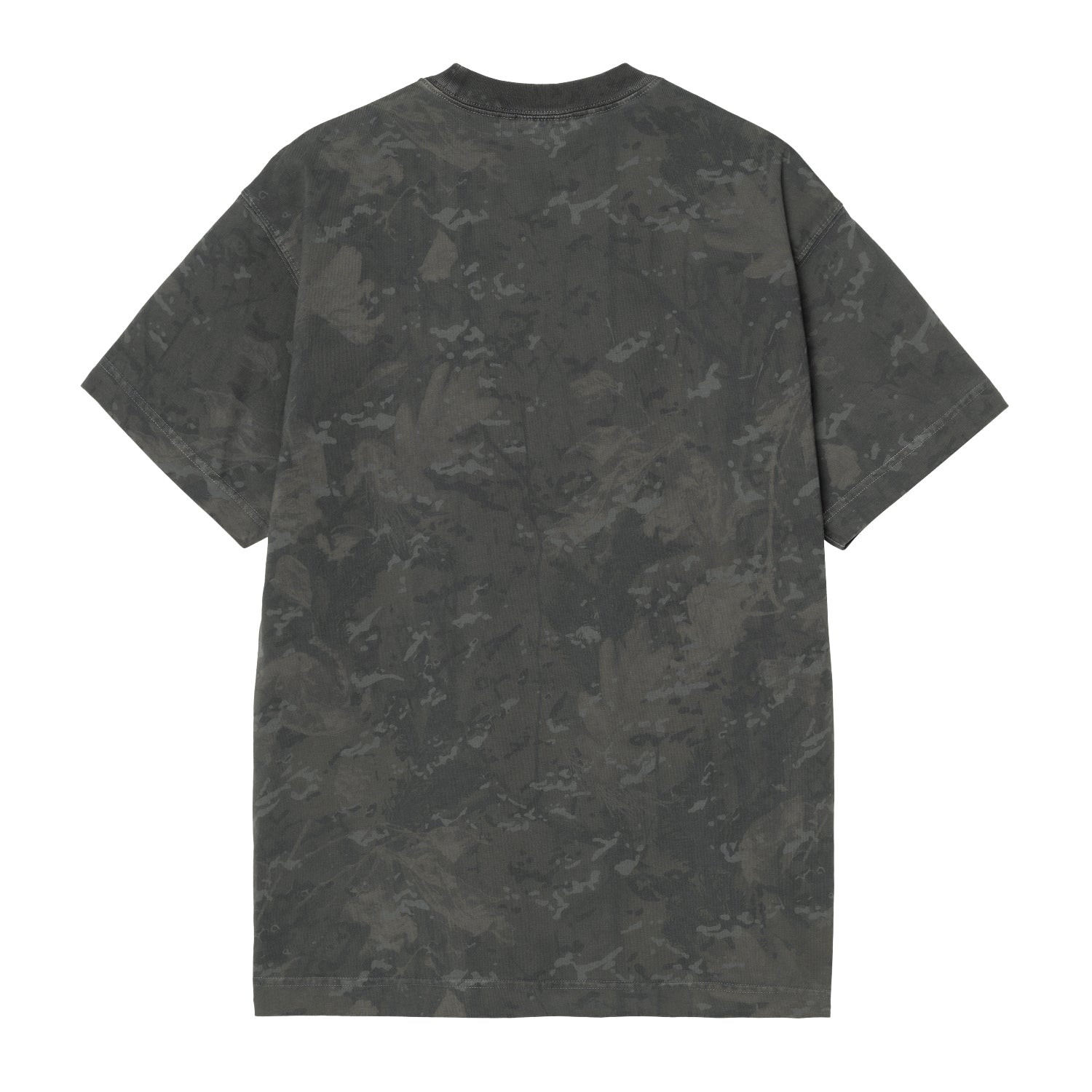 S/S CAMO COMBI T-SHIRT - Camo Combi, Green / Graphite (garment dyed)