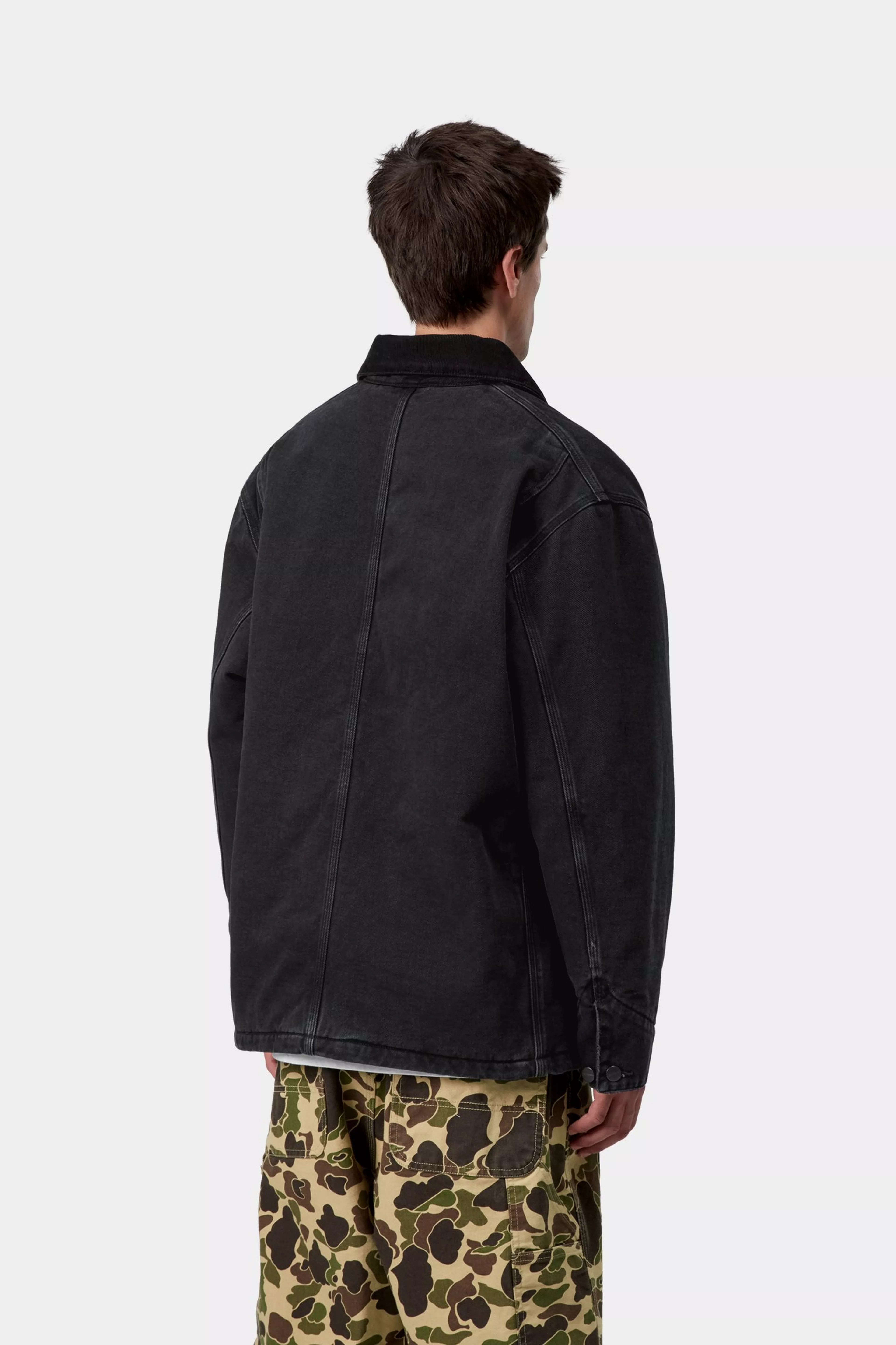 OG CHORE COAT  - Black / Black (stone washed)