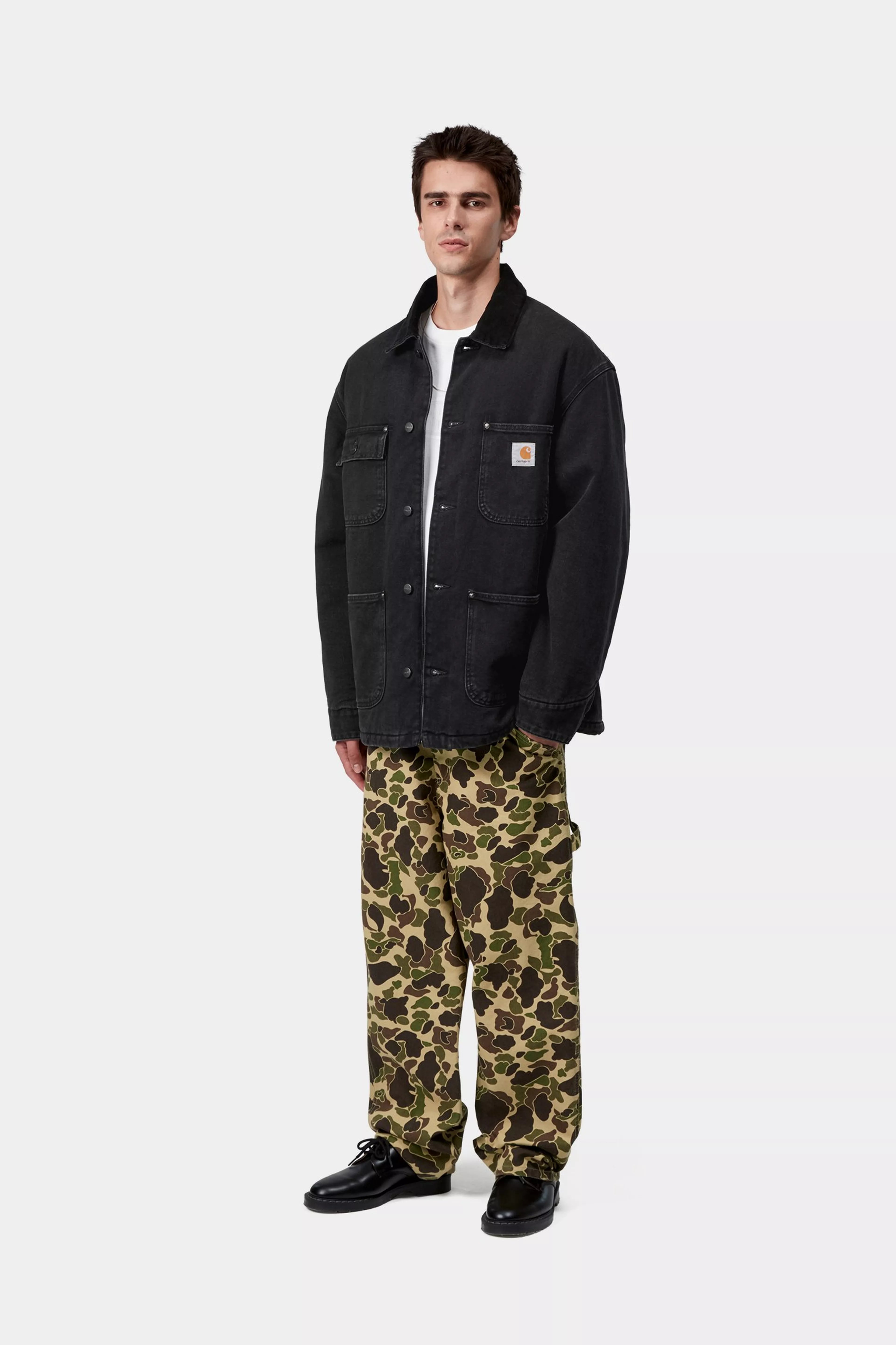 OG CHORE COAT  - Black / Black (stone washed)