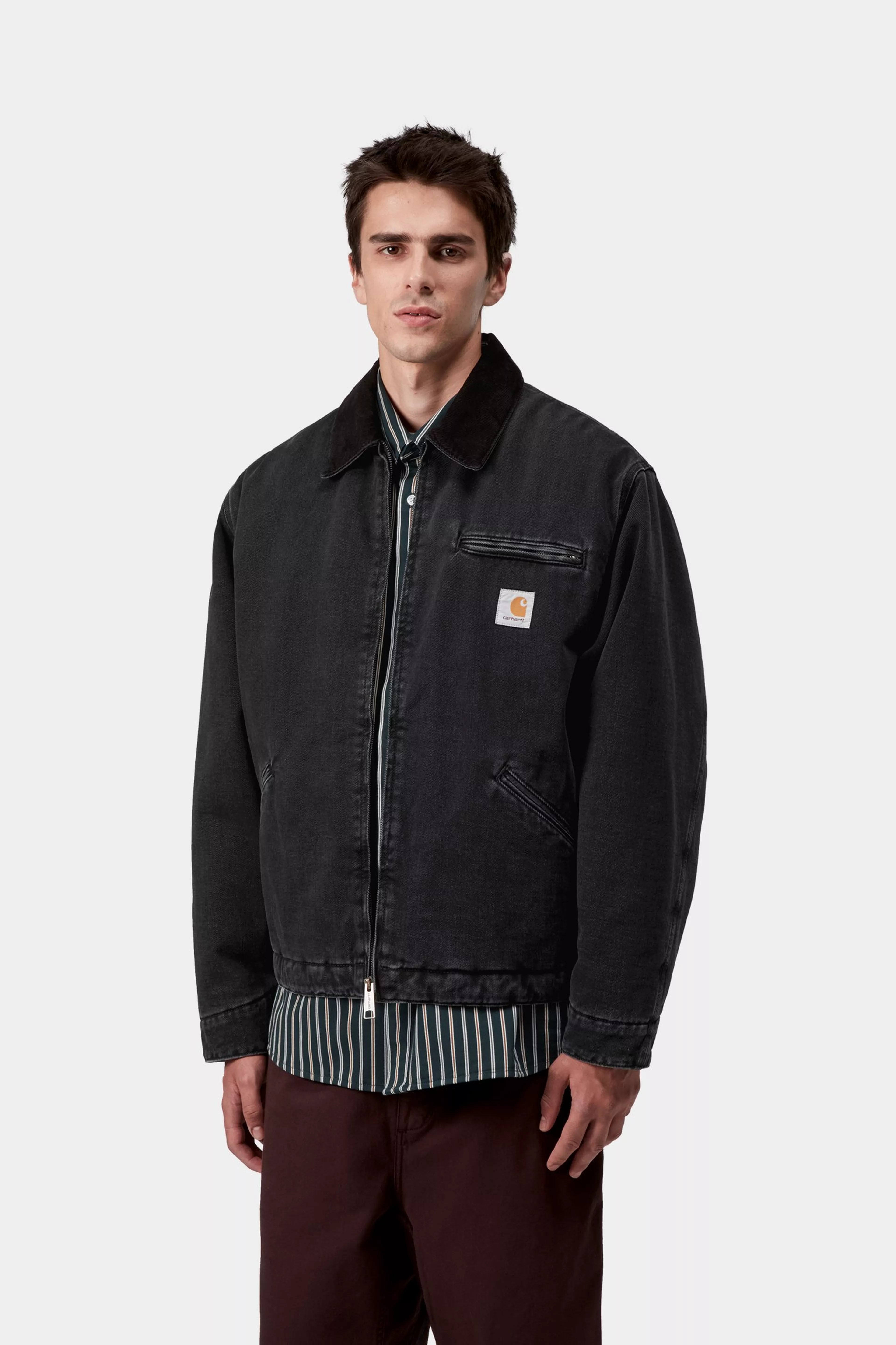 OG DETROIT JACKET  - Black / Black (stone washed)