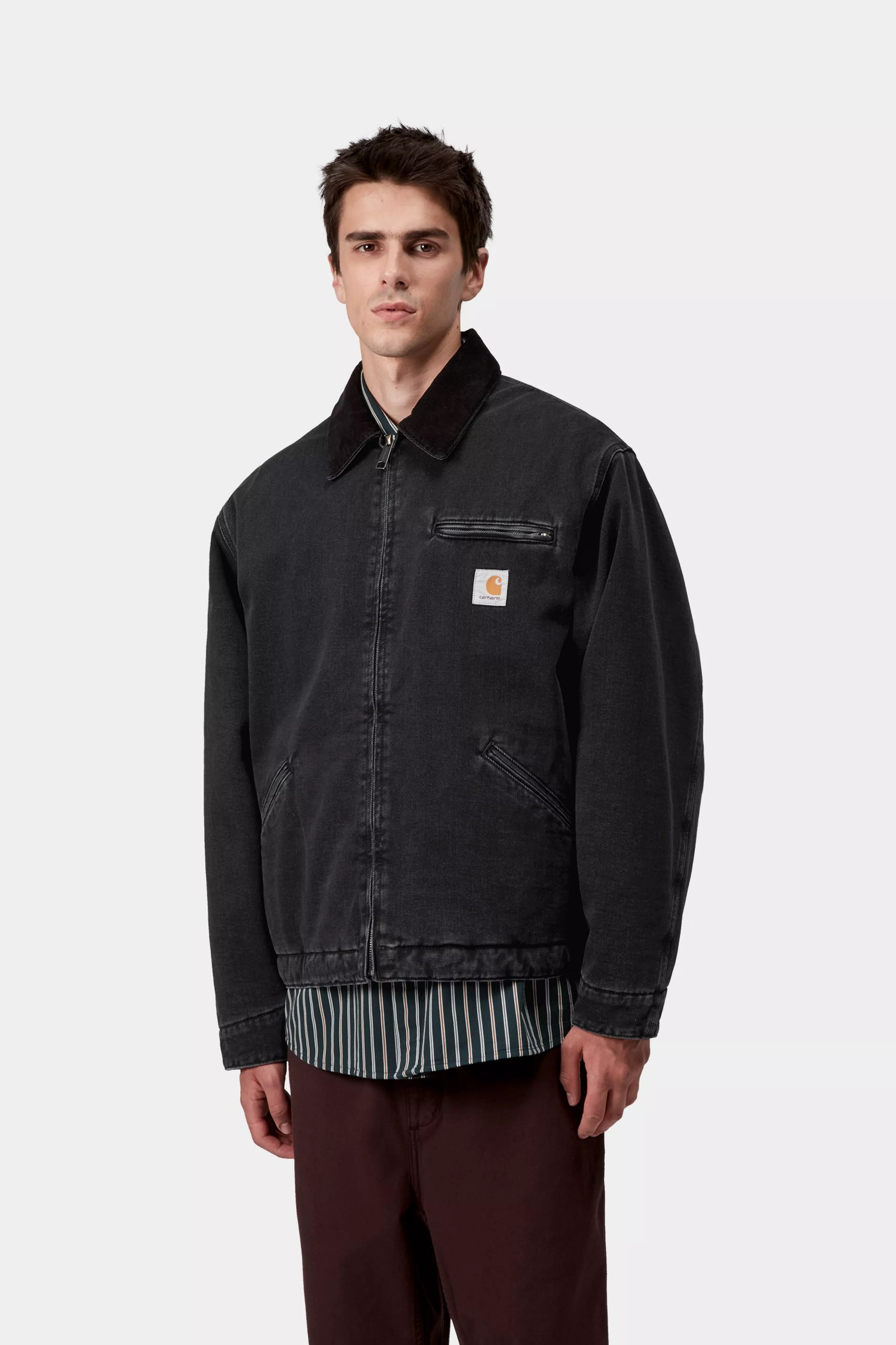 OG DETROIT JACKET  - Black / Black (stone washed)