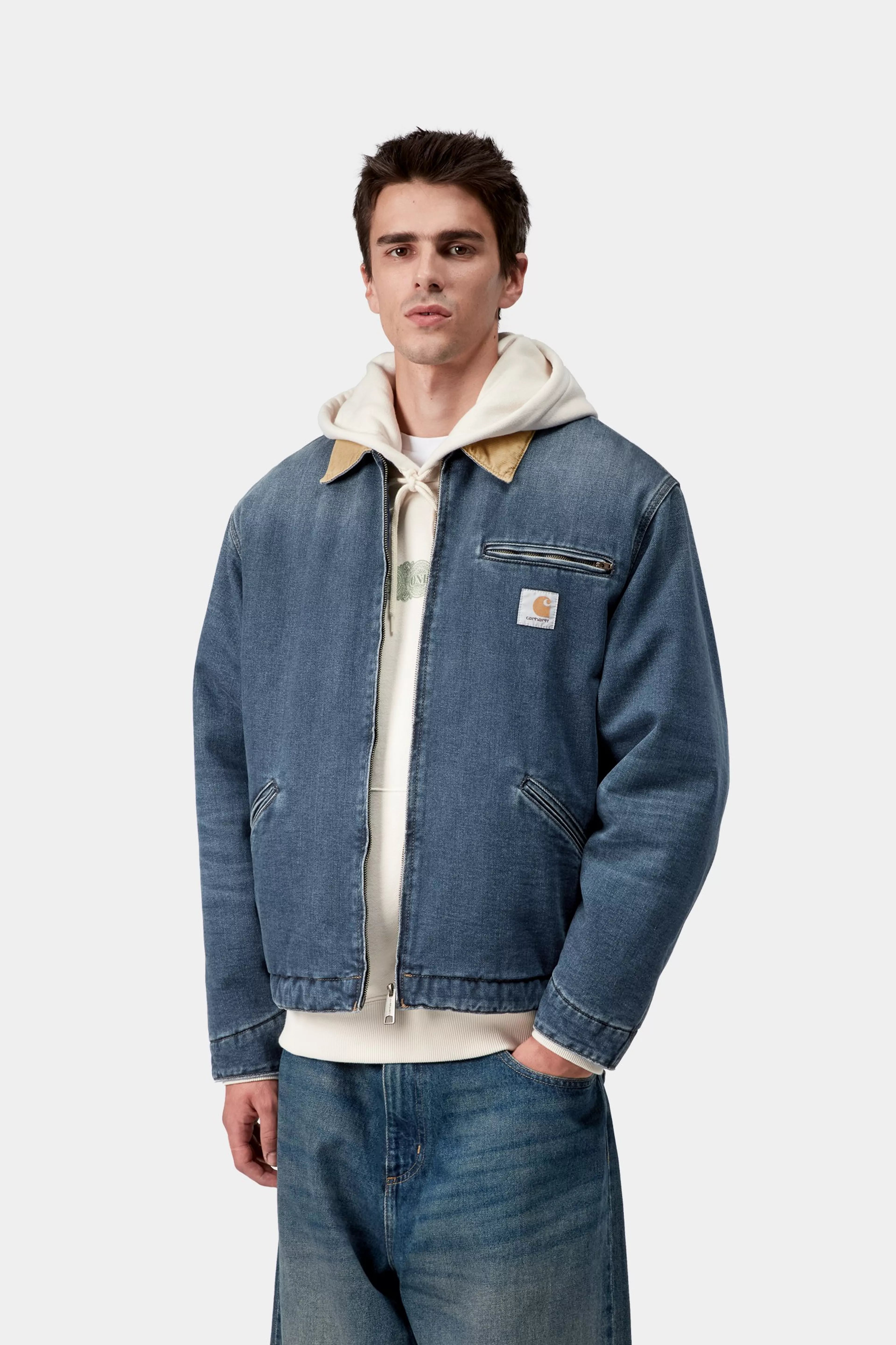 OG DETROIT JACKET  - Blue / Dusty H Brown (dark used wash)