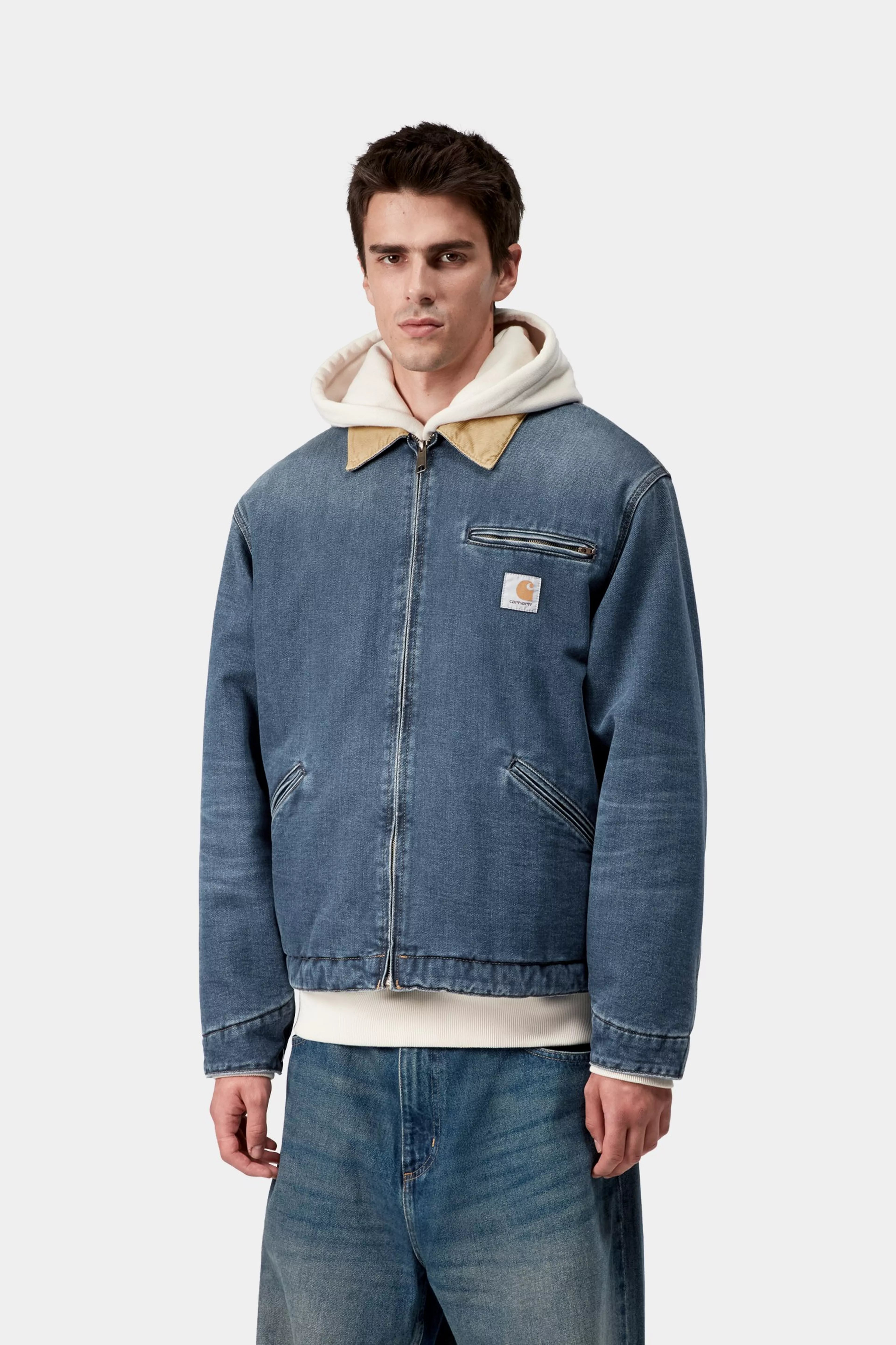 OG DETROIT JACKET  - Blue / Dusty H Brown (dark used wash)