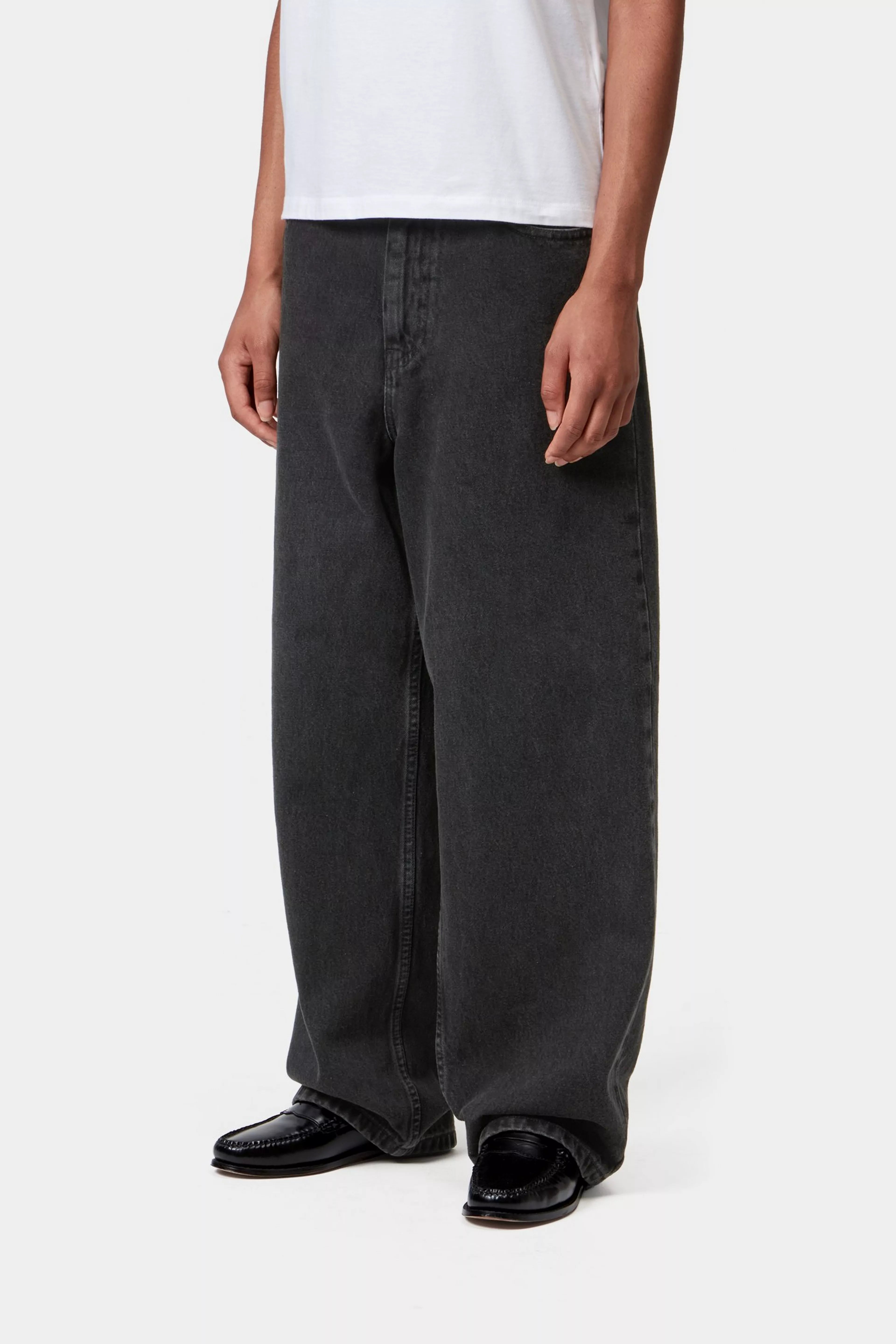 W' Brandon Pant - Black (stone washed)