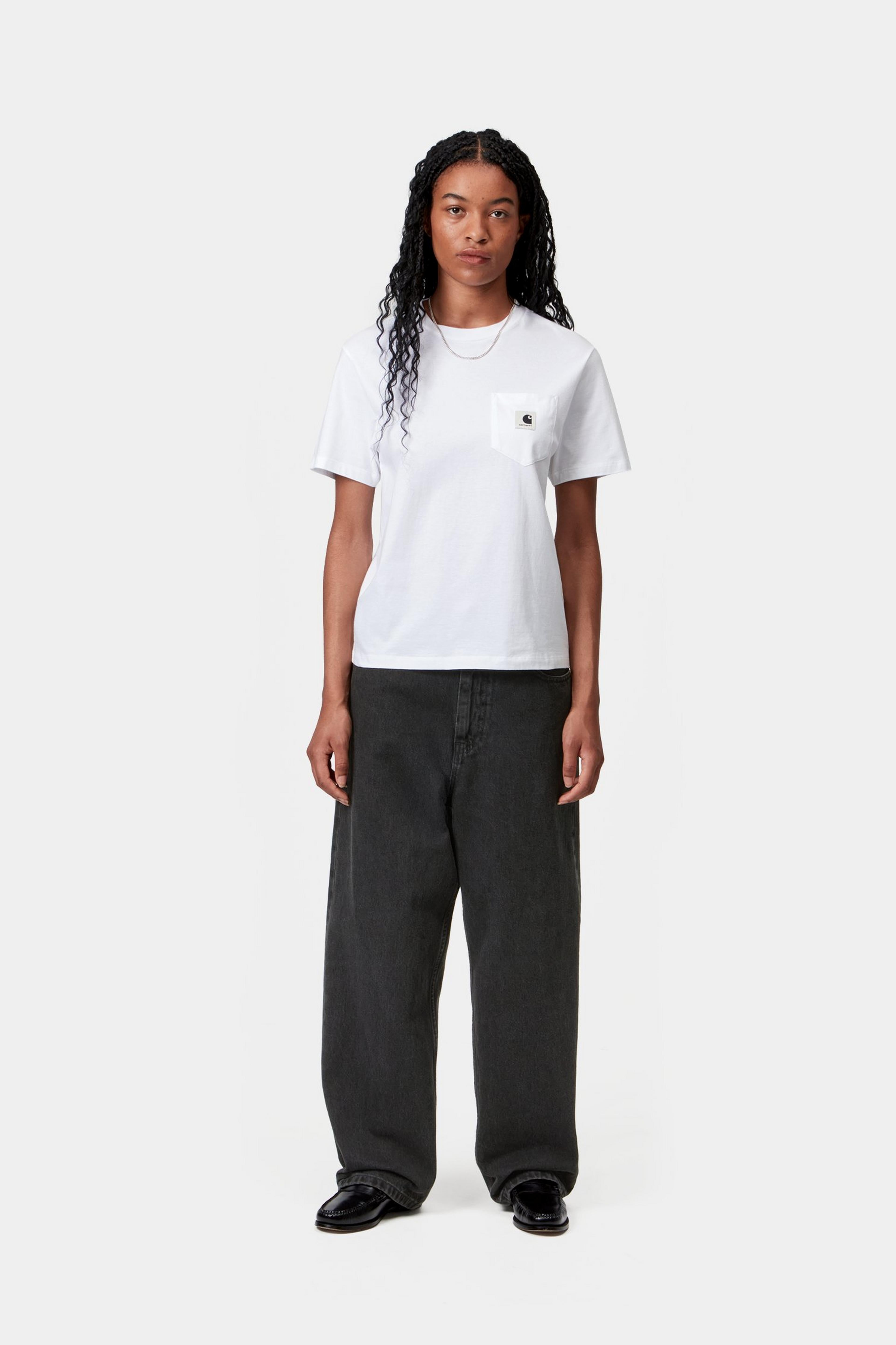 W' Brandon Pant - Black (stone washed)