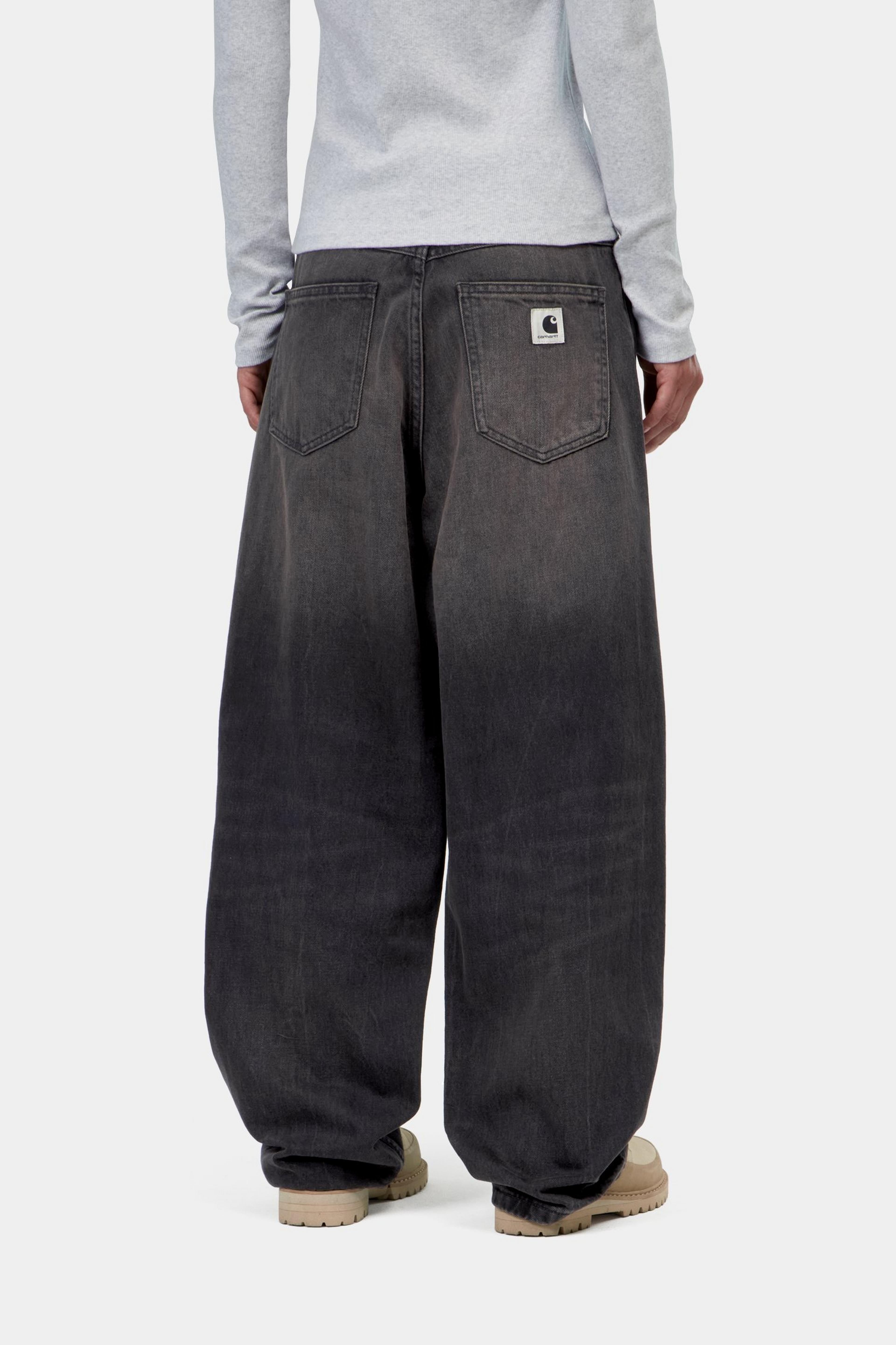 W' Brandon Pant - Black, tobacco used wash