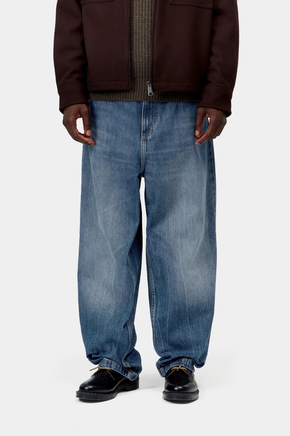 Brandon Pant - Blue, marble used wash