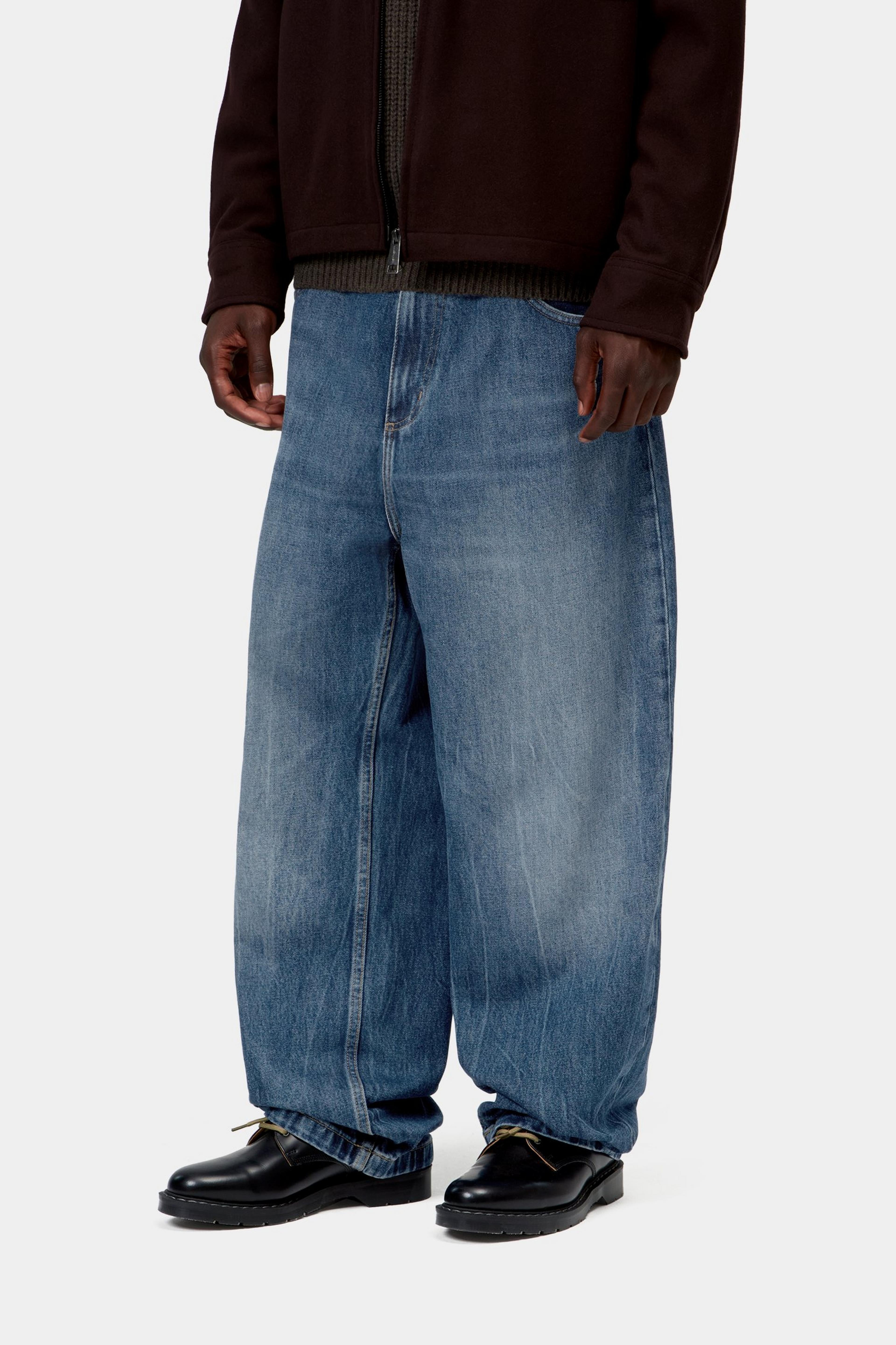 Brandon Pant - Blue, marble used wash
