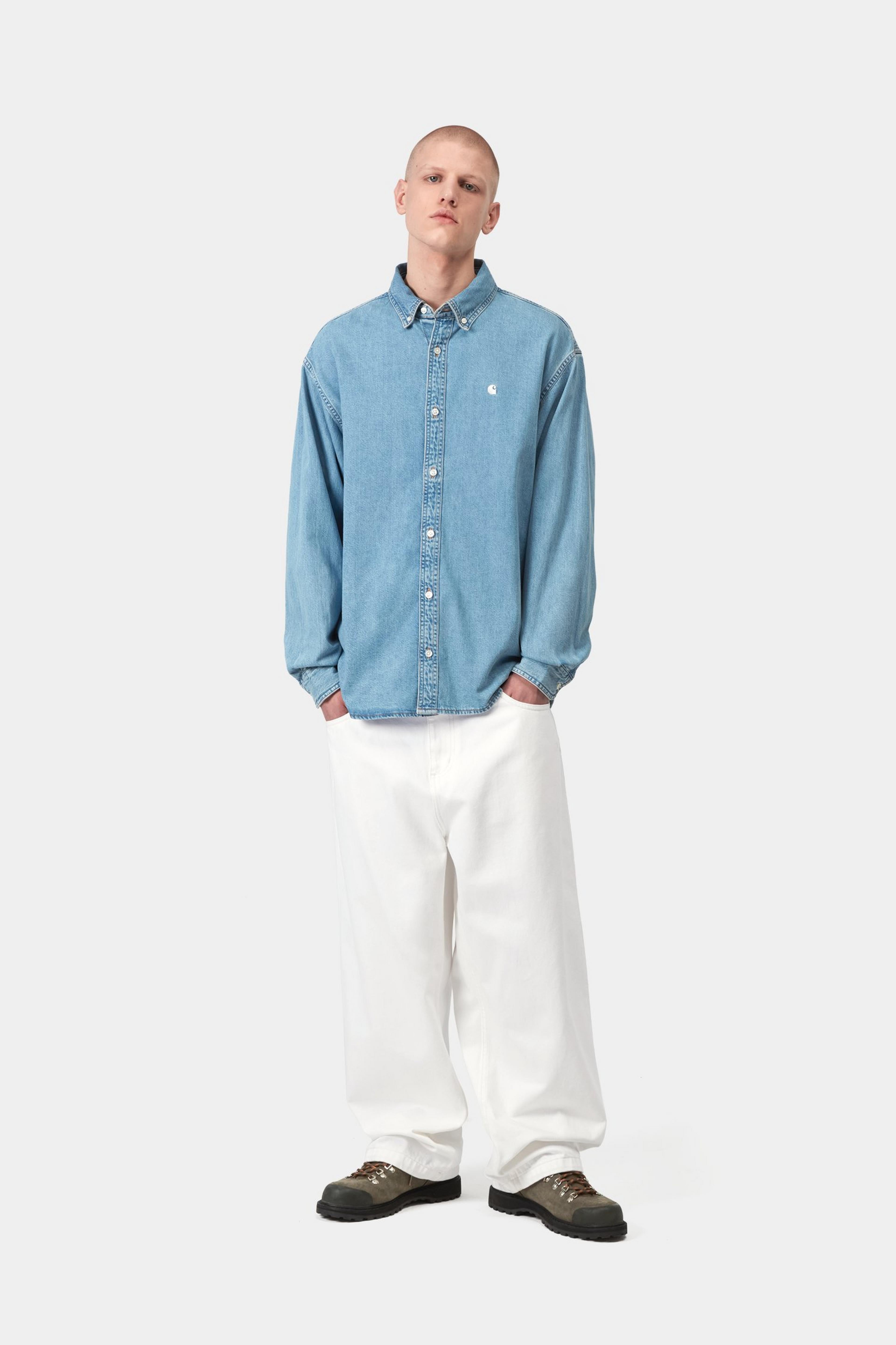 Brandon Pant - White, Rinsed