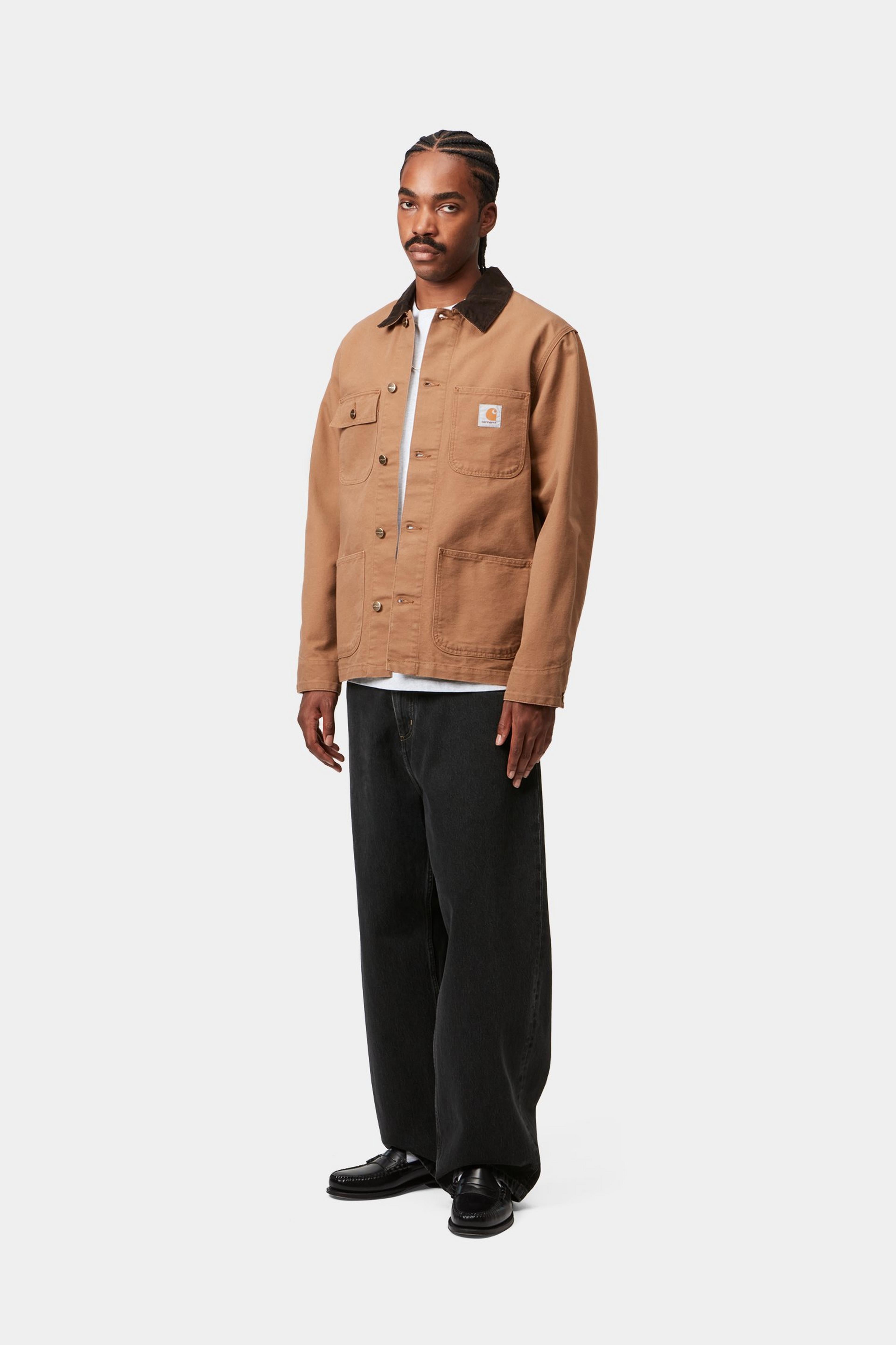 Brandon Pant - Black, stone washed