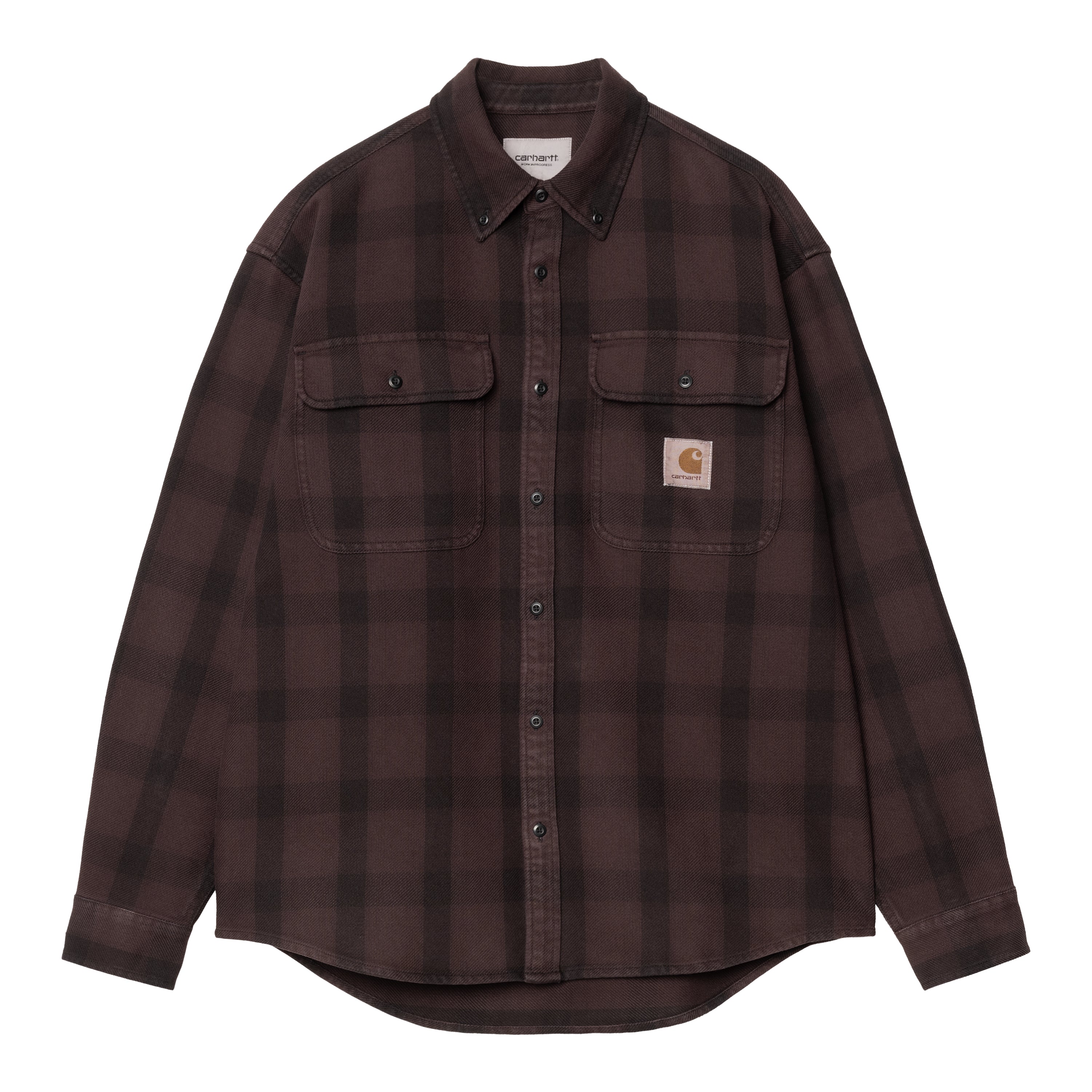 L/S Edmands Shirt - Edmands Check, Natural / Palisander
