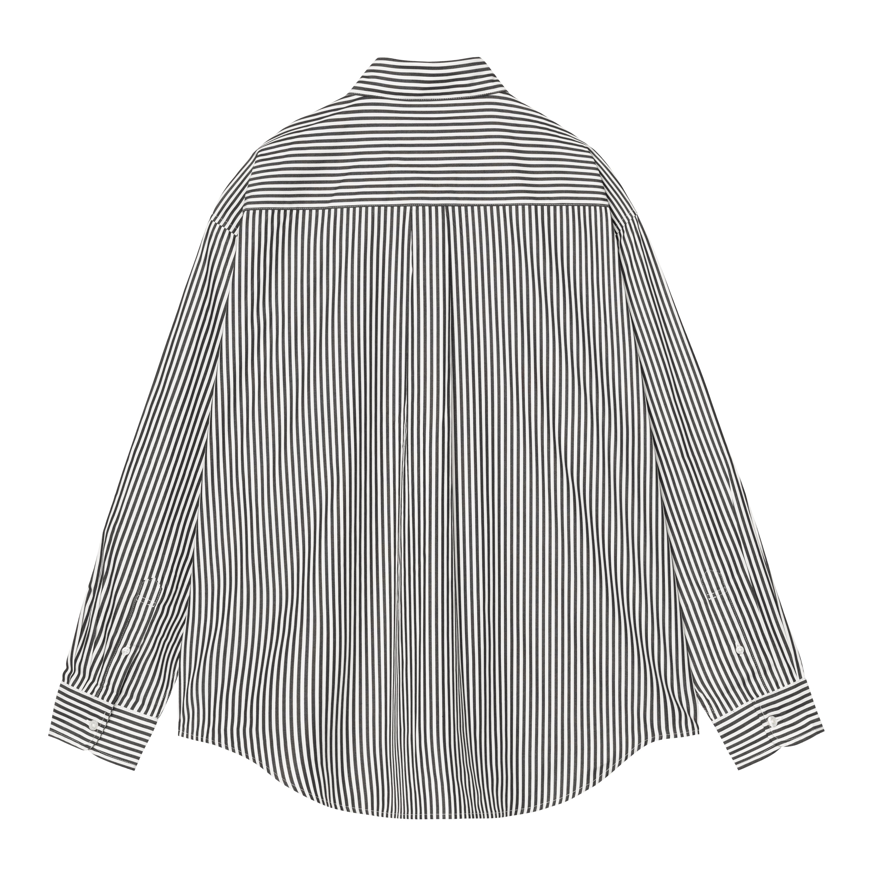 L/S Daldry Shirt - Daldry Stripe, Black / Wax