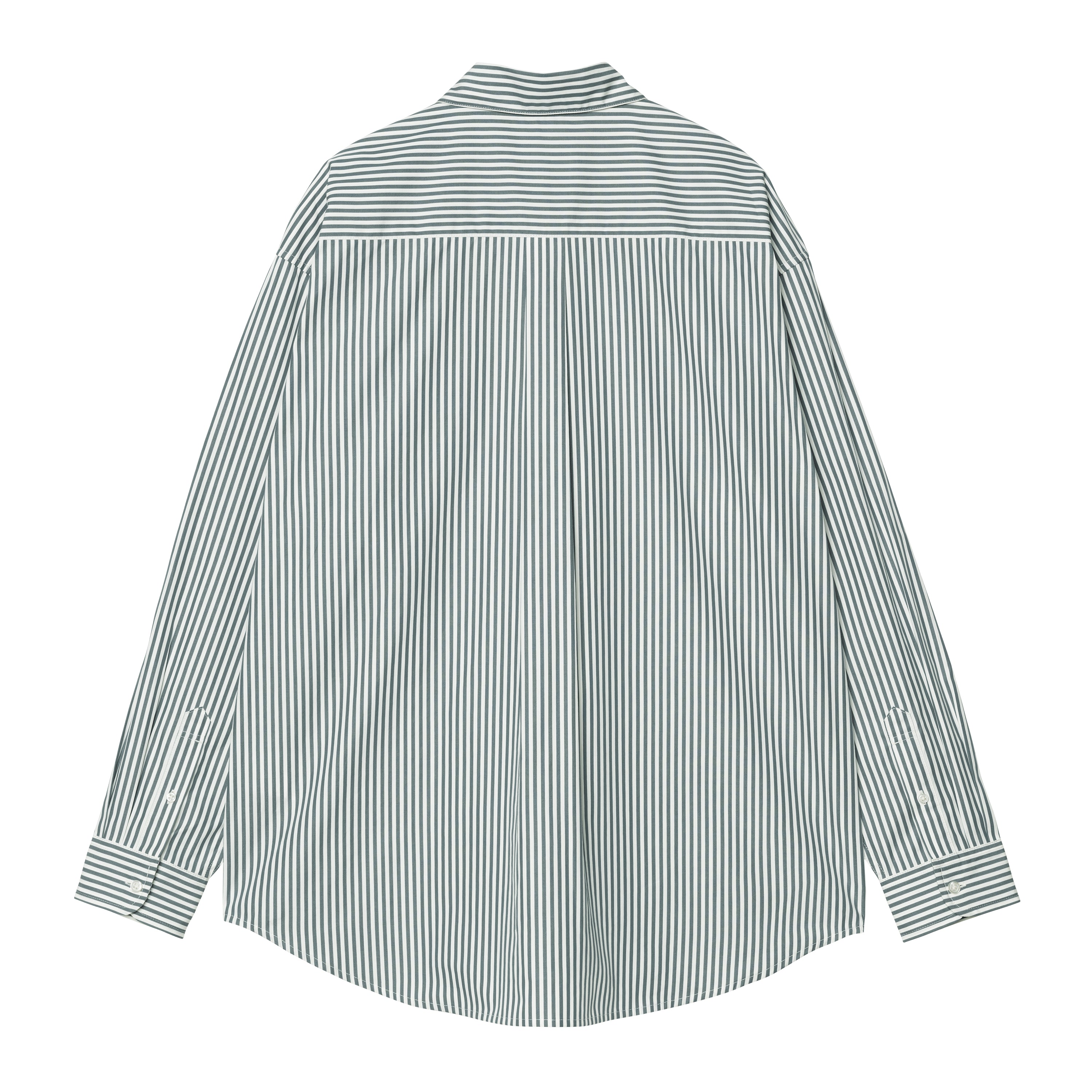 L/S Daldry Shirt - Daldry Stripe, Office Blue / Wax