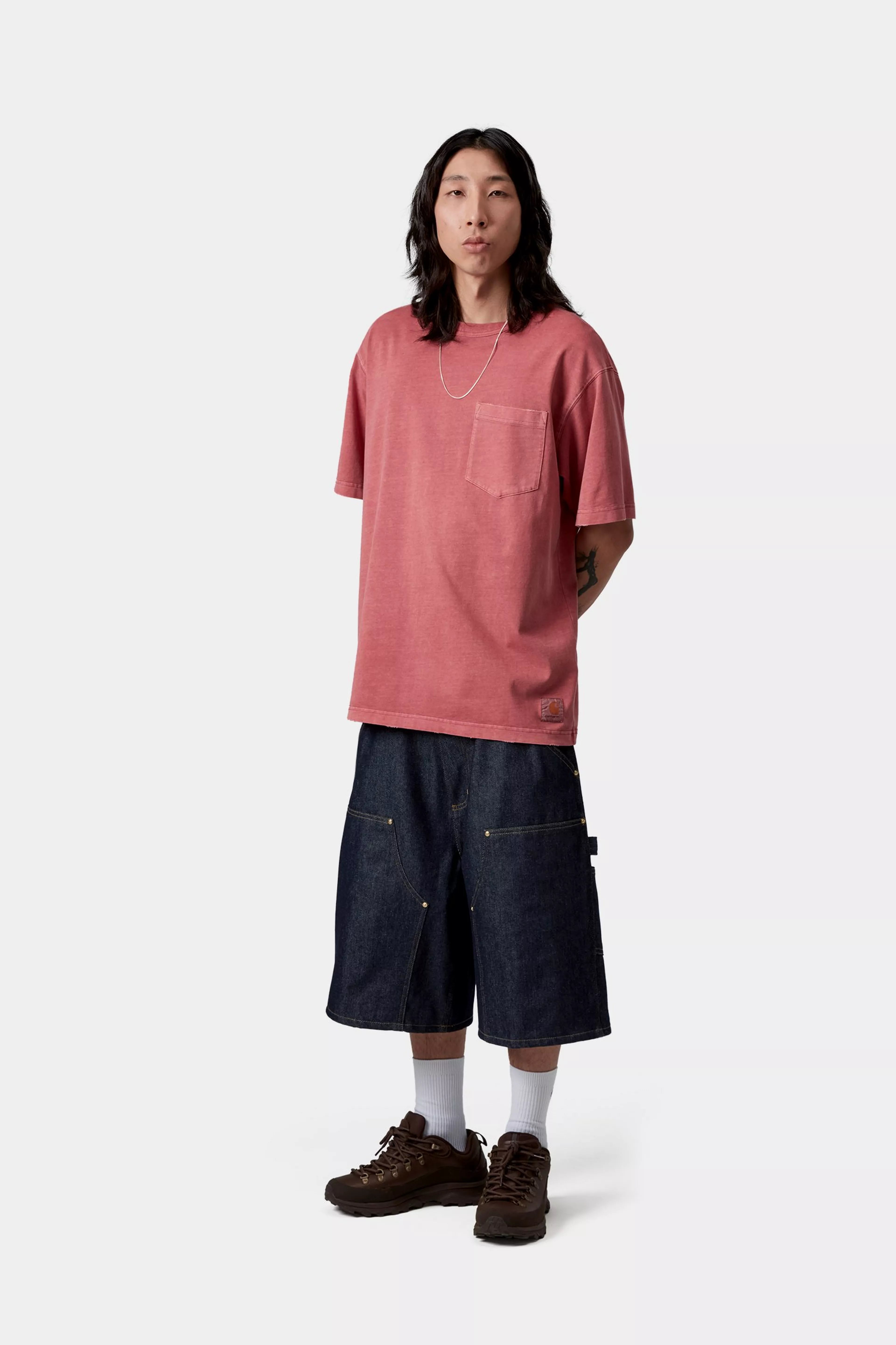 S/S Torion Pocket T-Shirt - Marsala (grind wash)