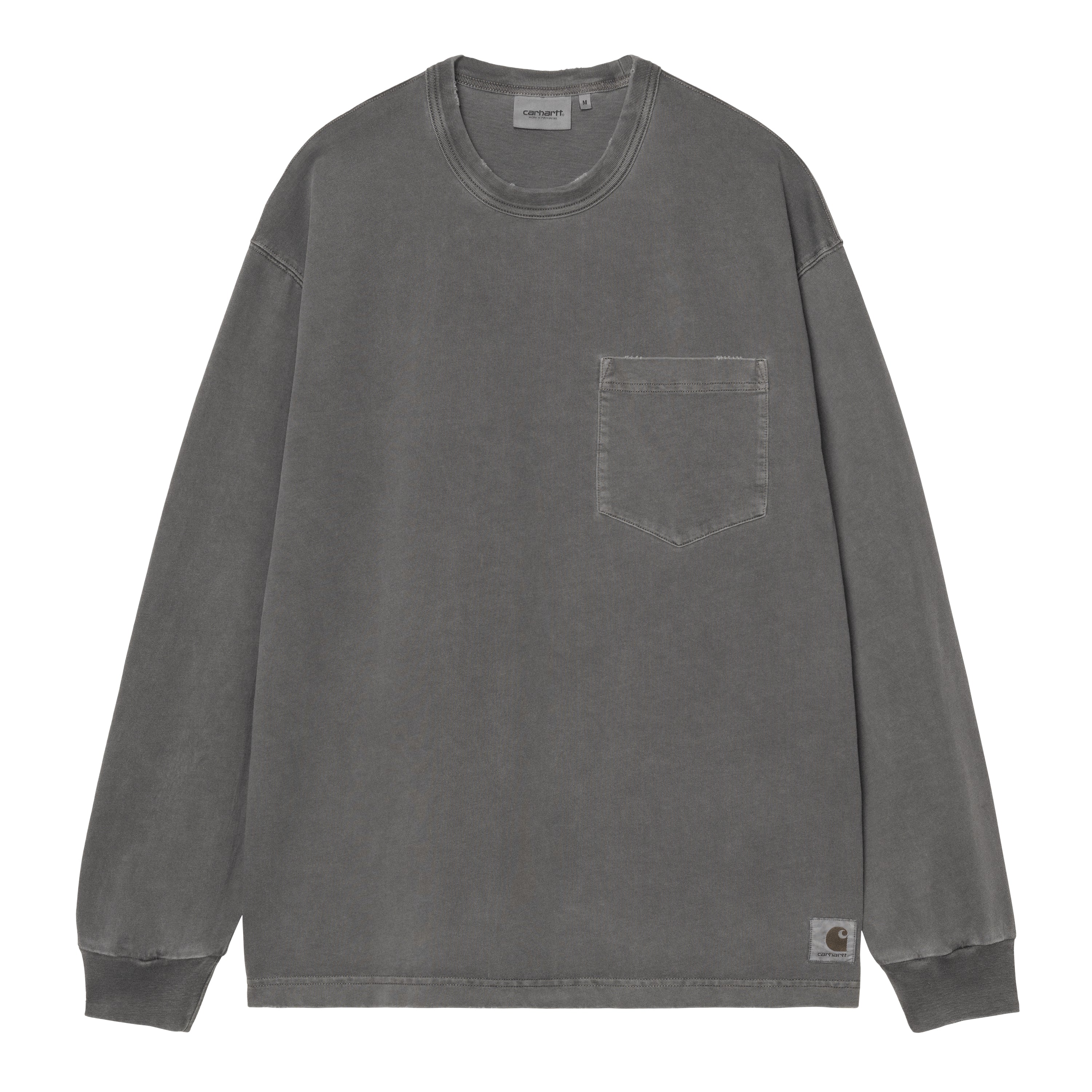 L/S Torion Pocket T-Shirt - Black (grind wash)
