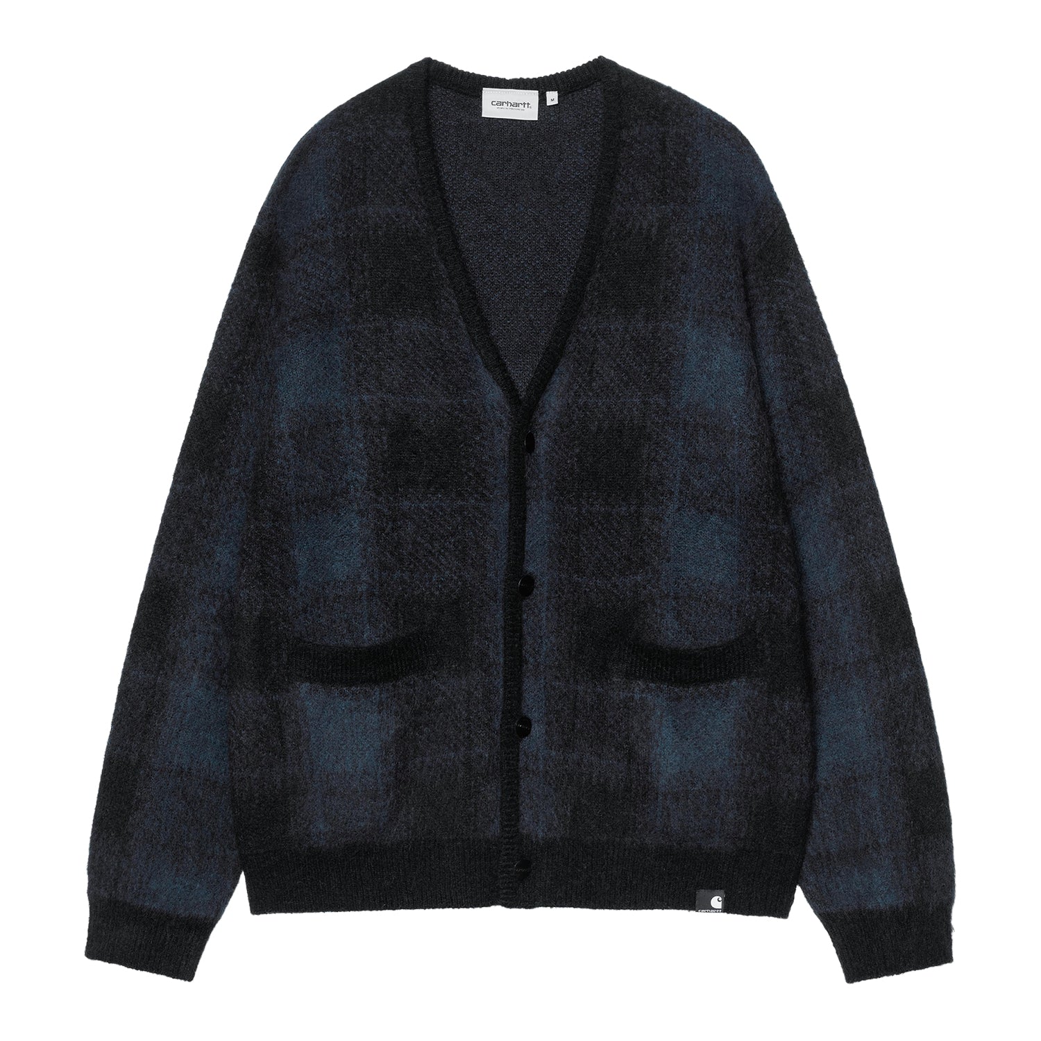 Everson Cardigan - Everson Jacquard, Black / Jupiter