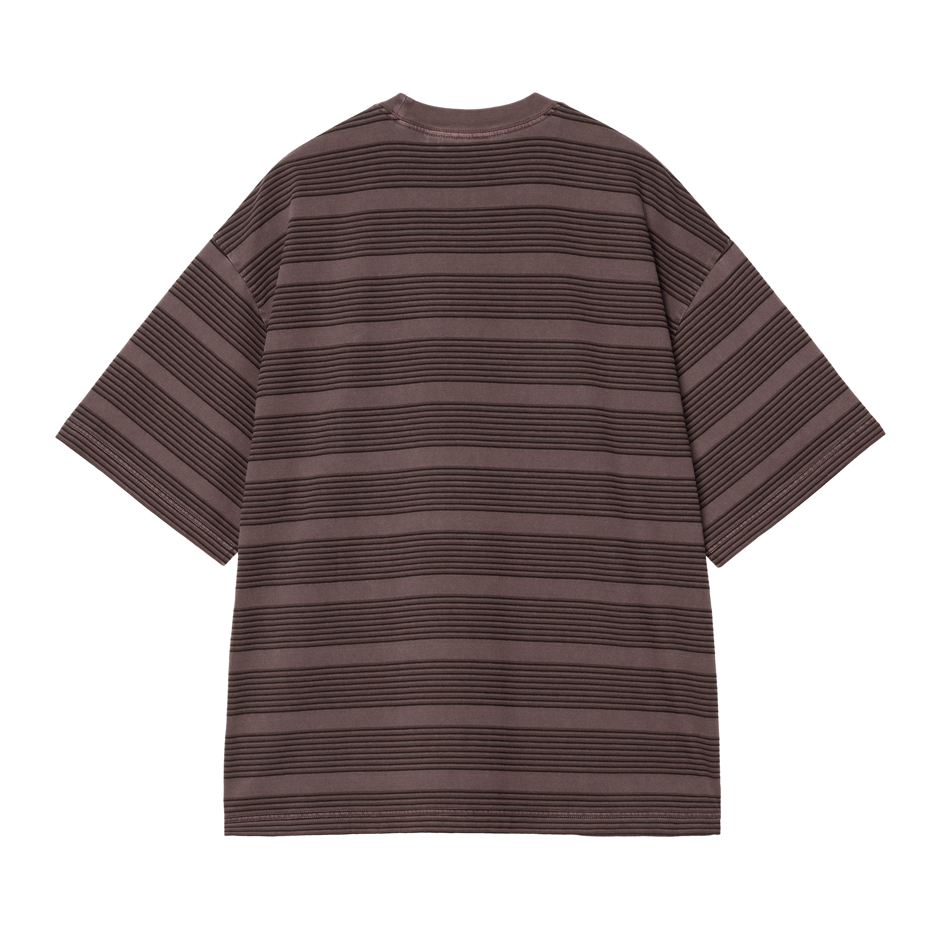 S/S Hanson T-Shirt - Hanson Stripe, Palisander (garment dyed)