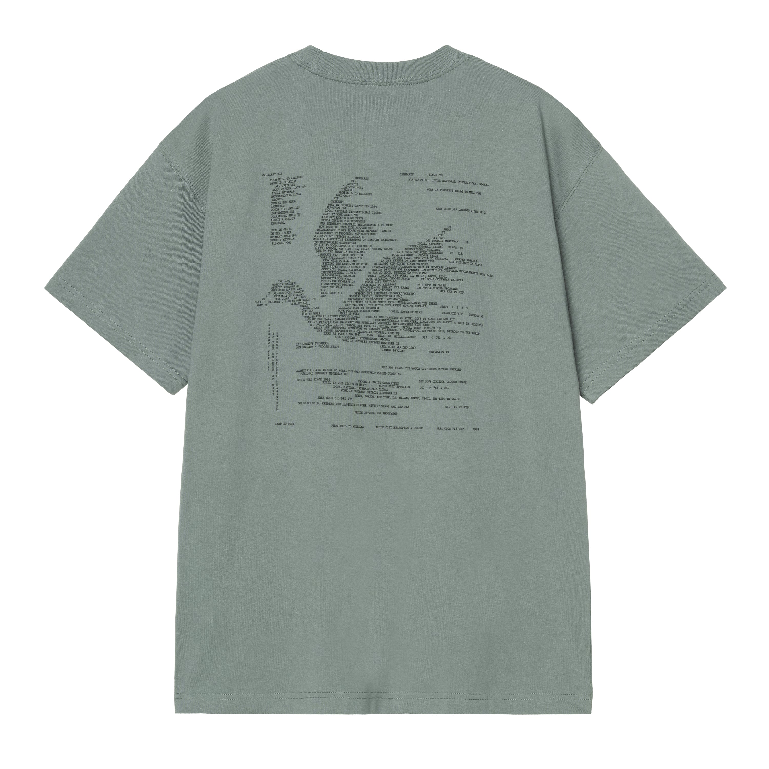 S/S Punched T-Shirt - Velvet Green