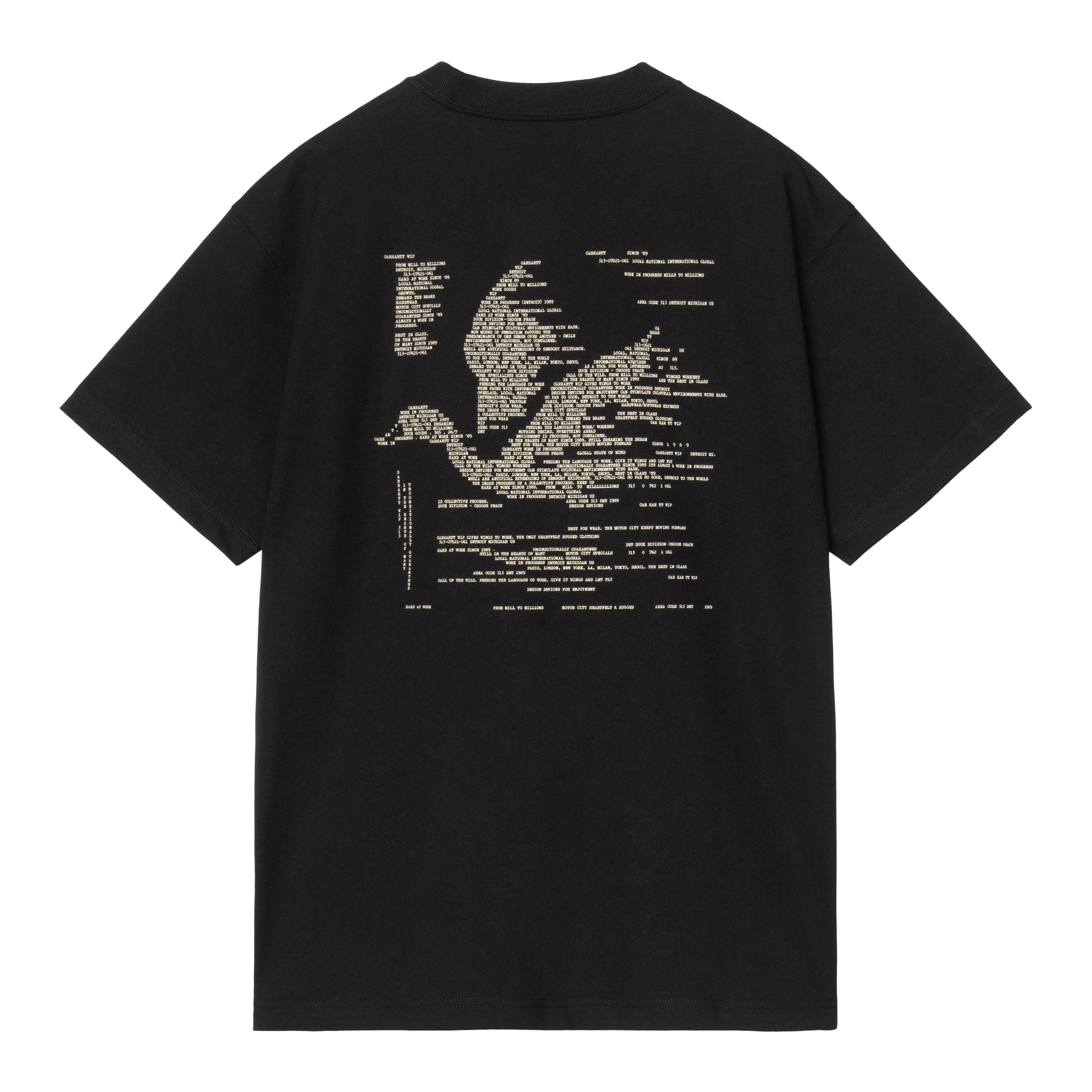 S/S Punched T-Shirt - Black