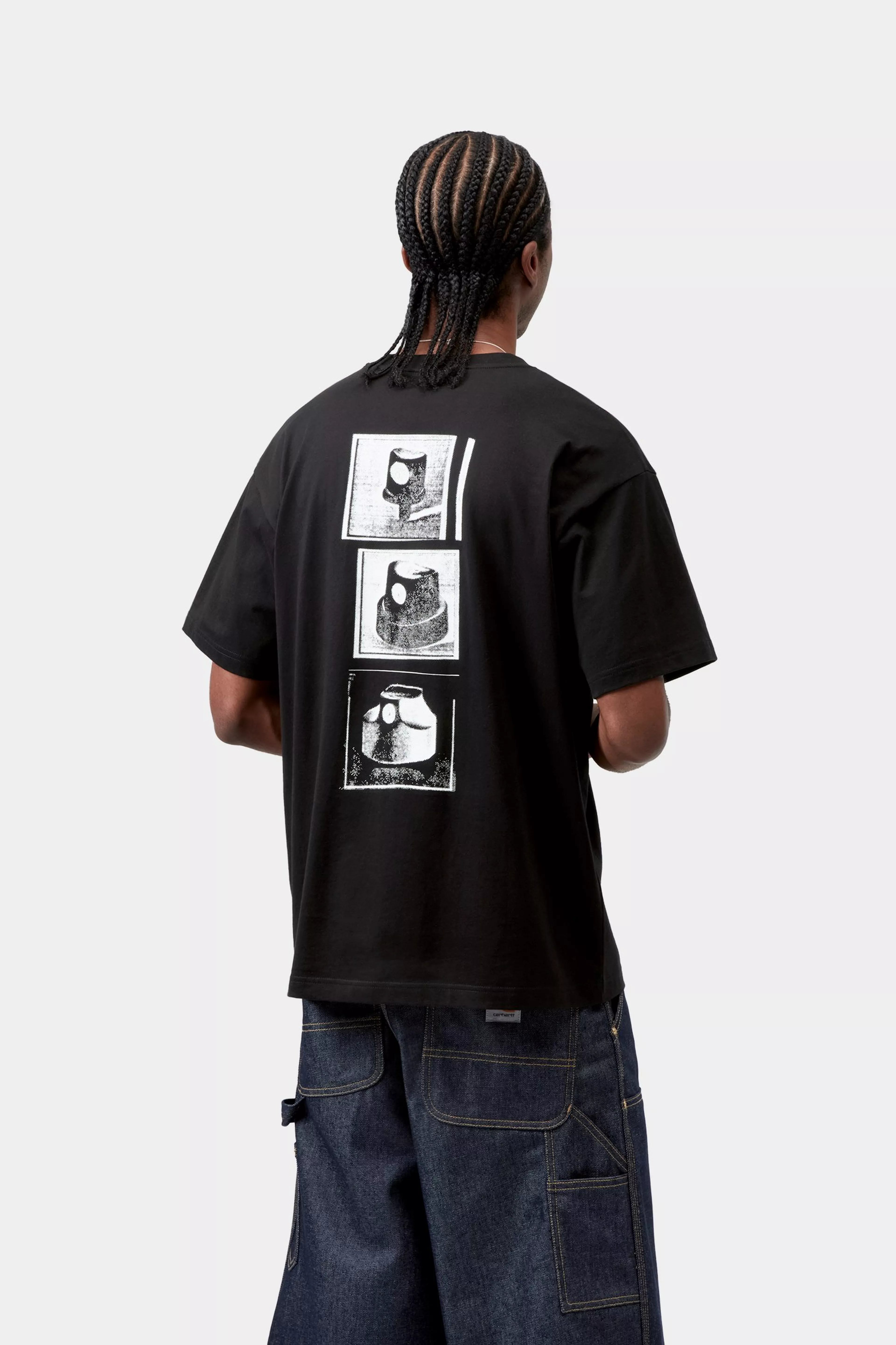 S/S Caps T-Shirt - Black