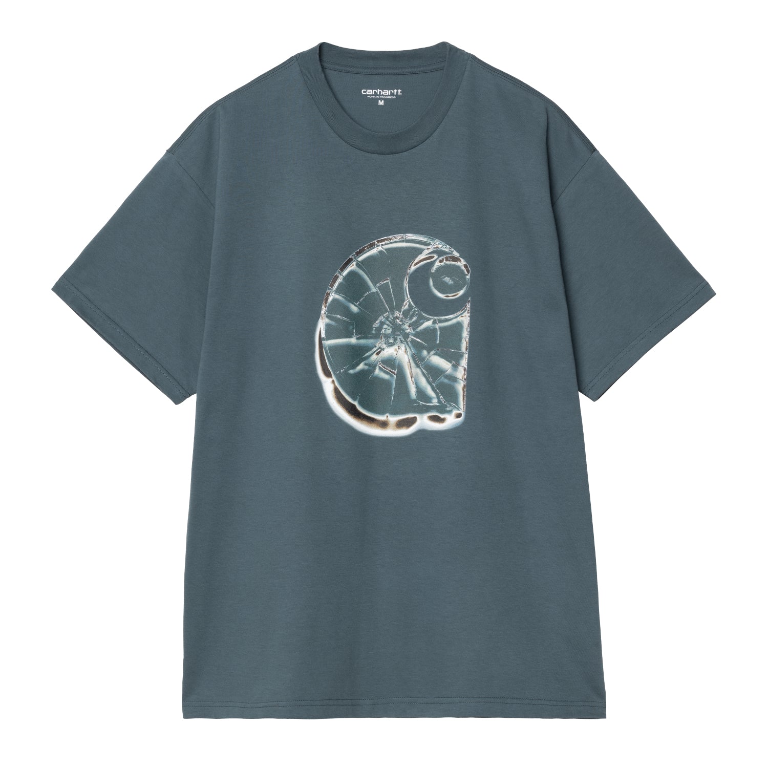 S/S Shattered T-Shirt - Office Blue
