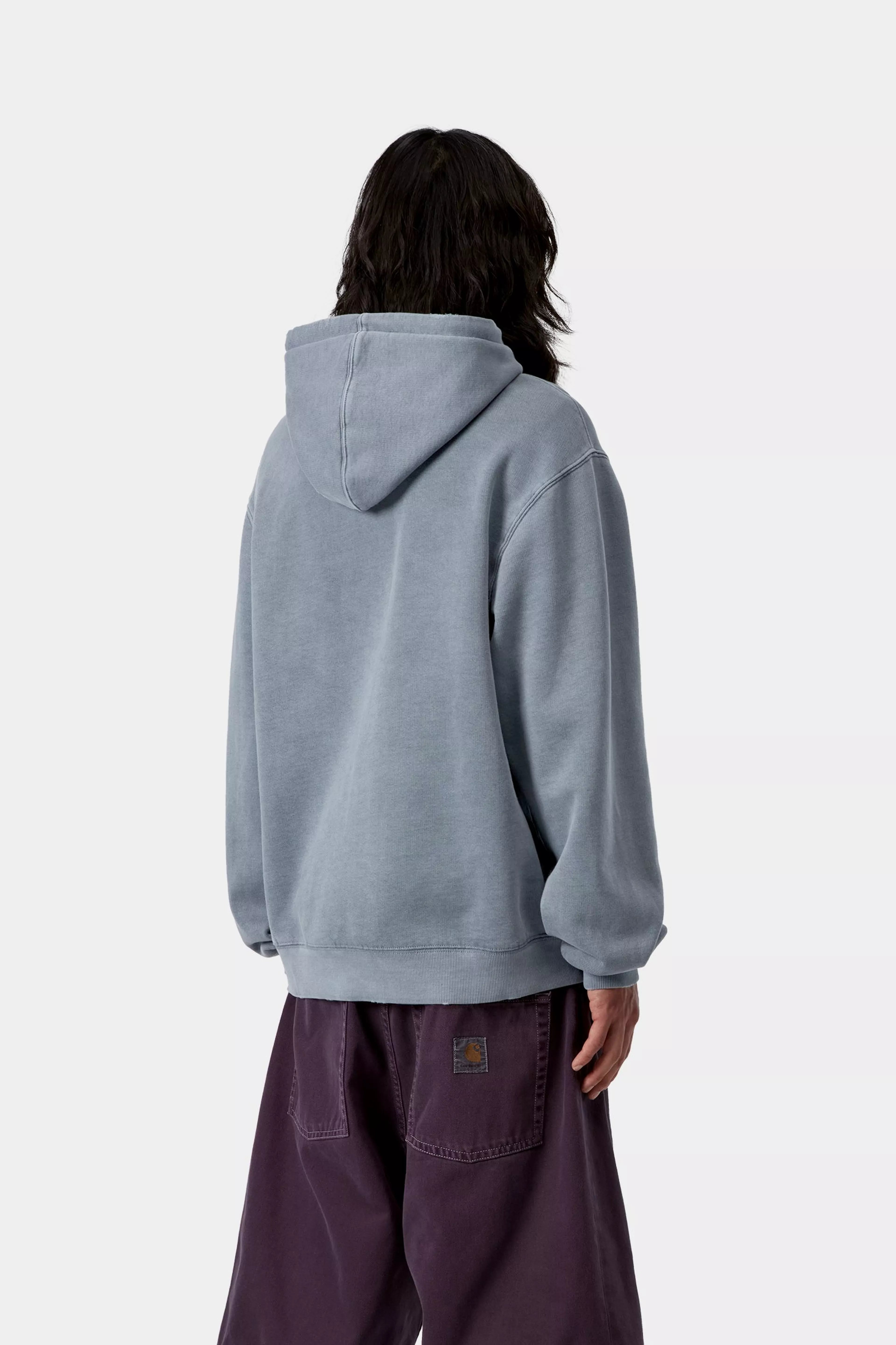 Hooded Torion Sweat - Office Blue (grind wash)