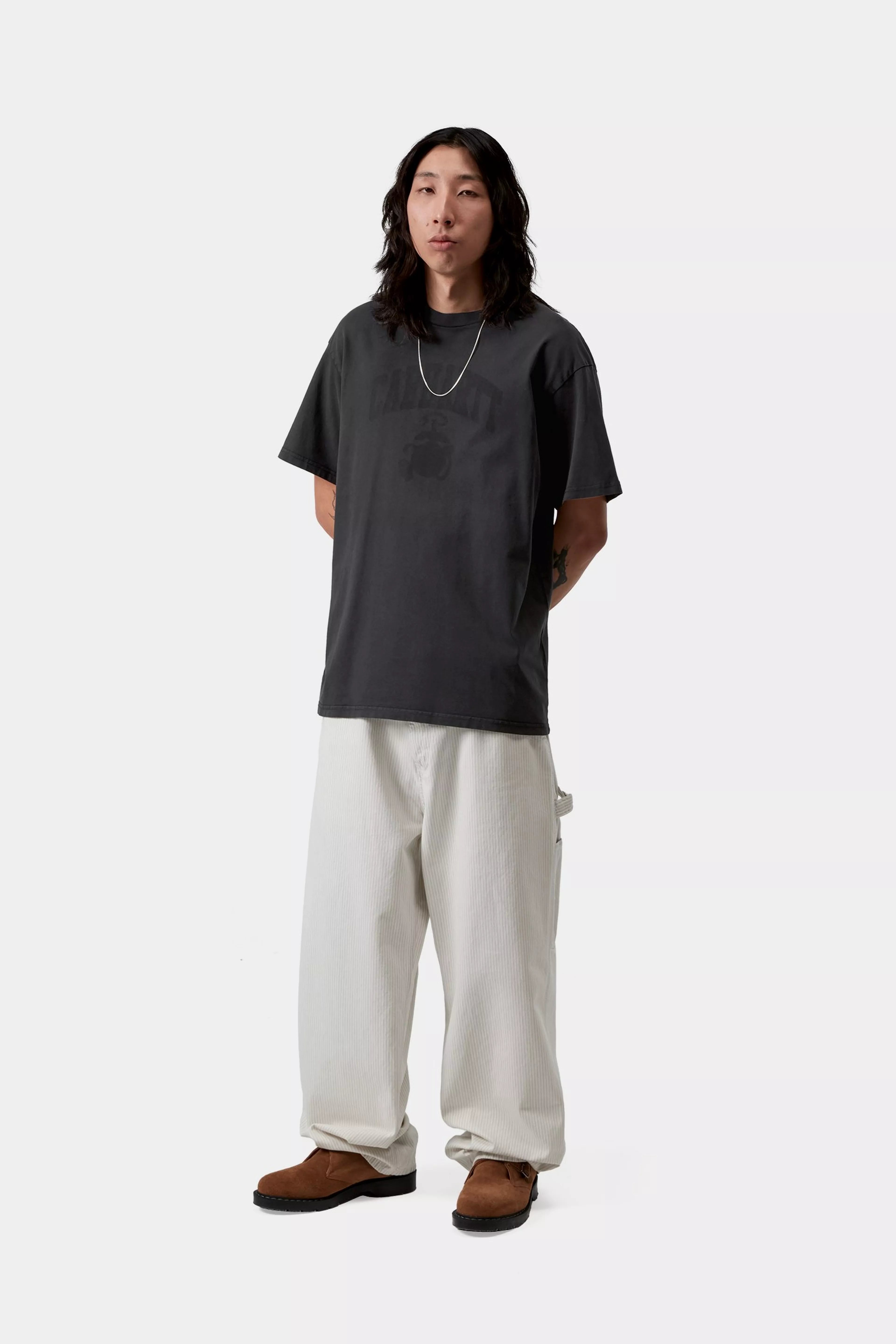 S/S Faded Pond Corps T-Shirt - Black (heavy stone wash)