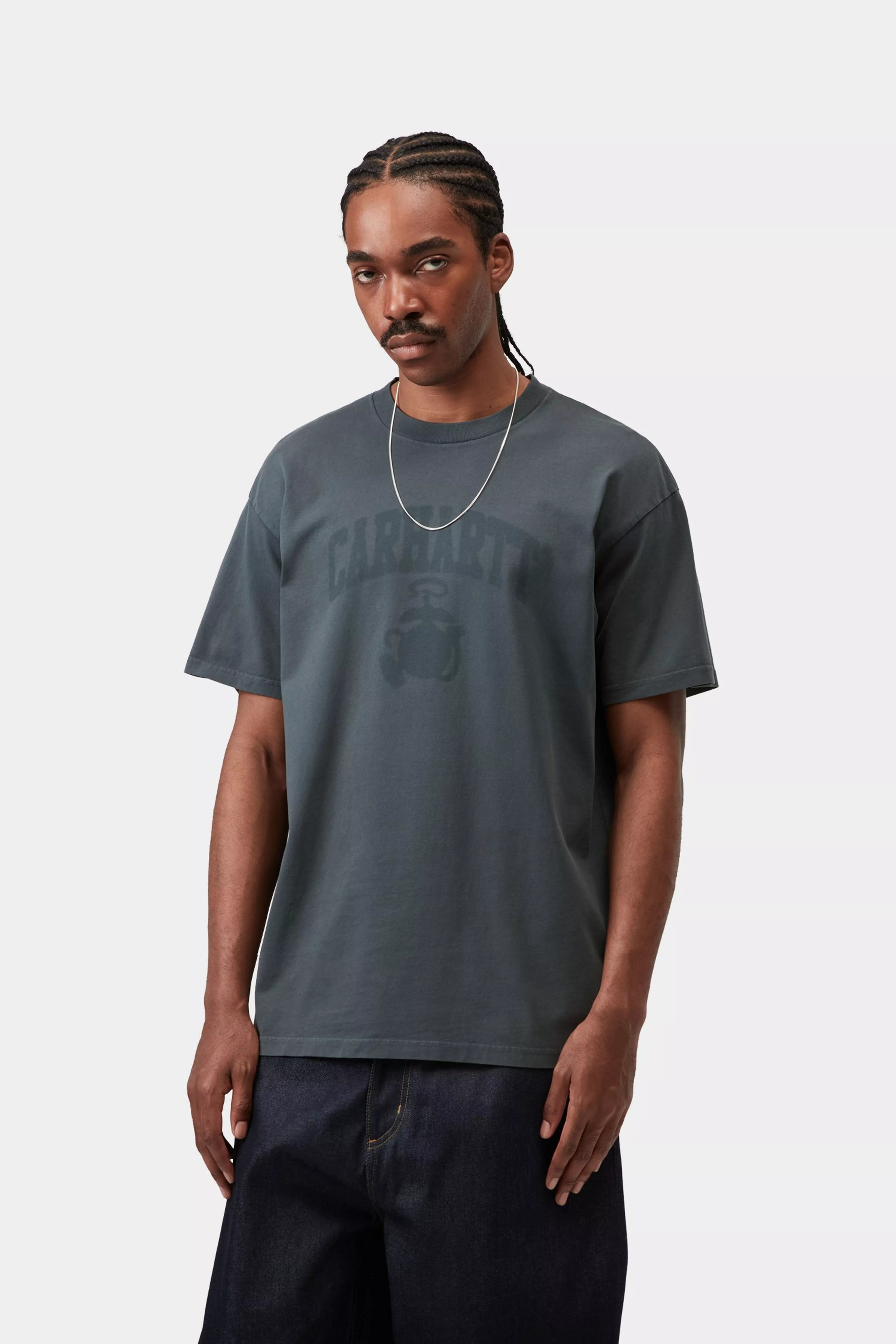 S/S Faded Pond Corps T-Shirt - Deep Night (heavy stone wash)