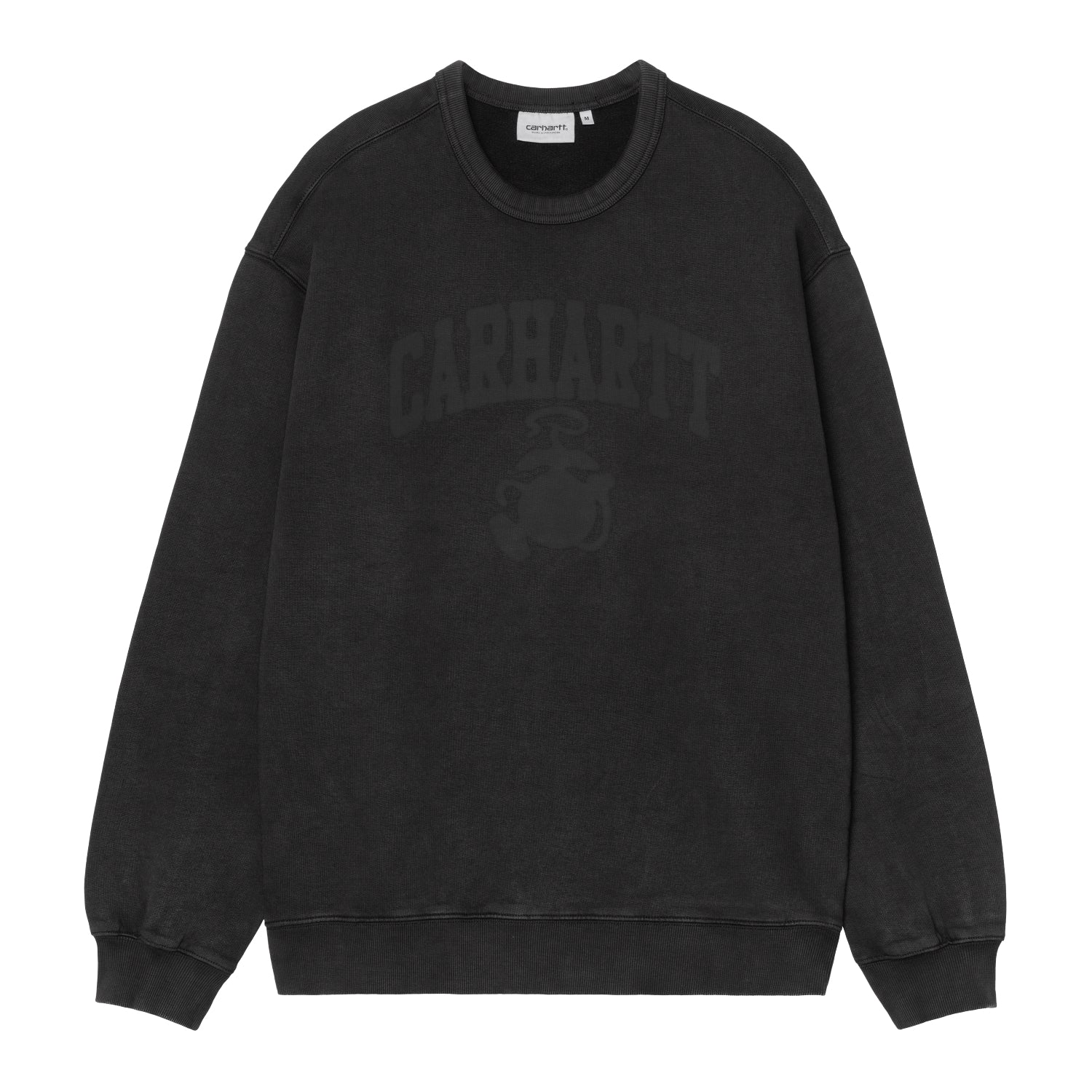 Faded Pond Corps Sweat - Black (heavy stone wash)