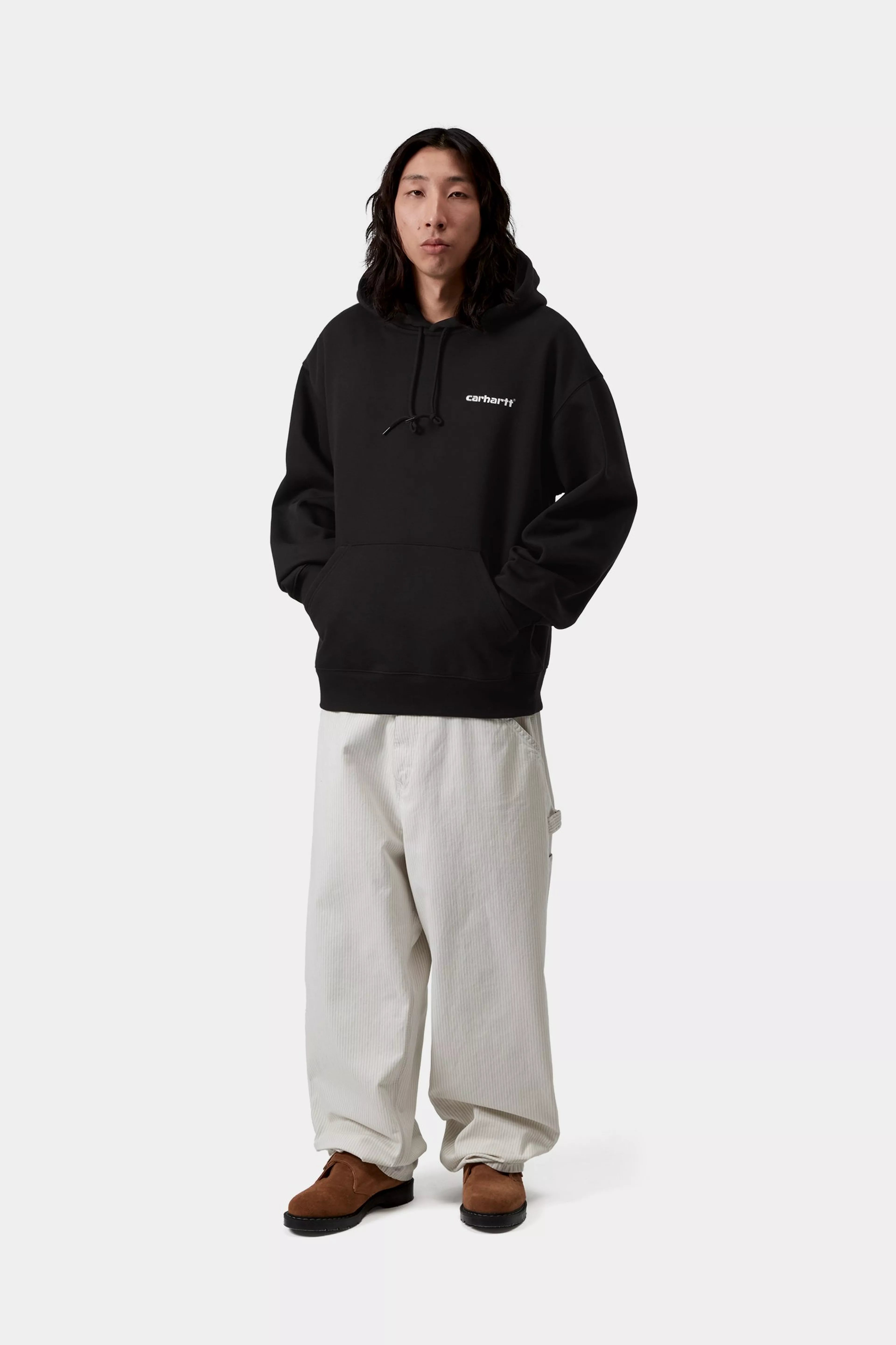 Hooded Caps Sweat - Black