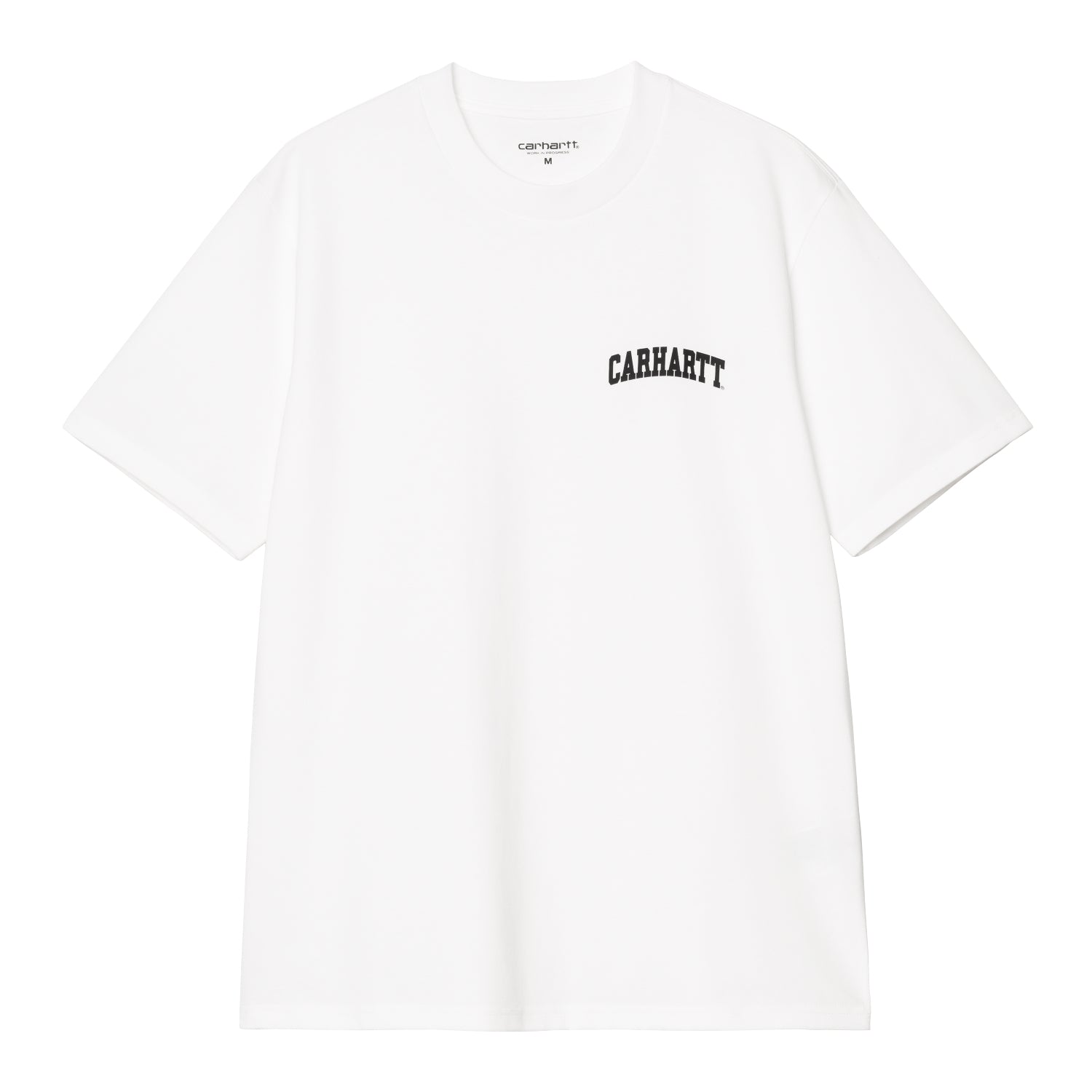 S/S University Script T-Shirt - White / Black