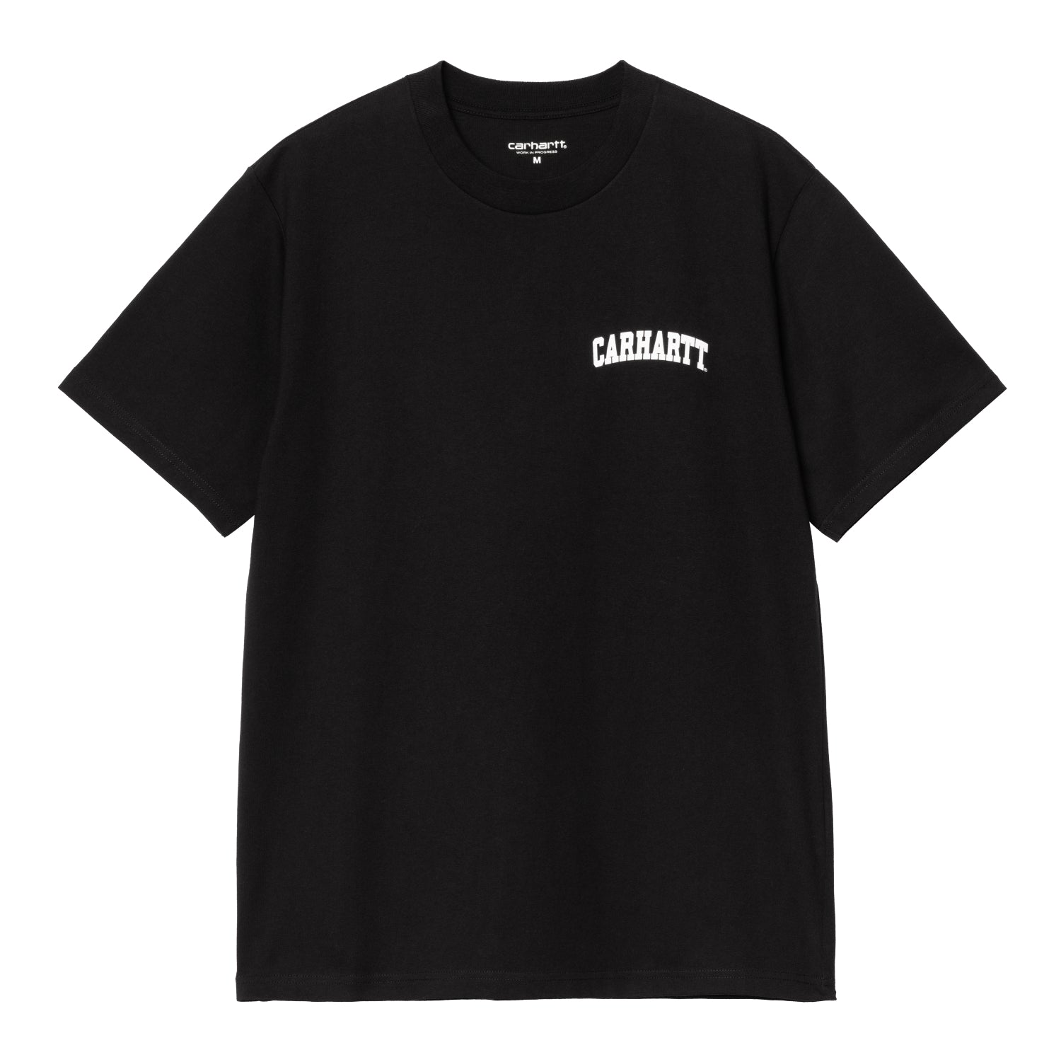 S/S University Script T-Shirt - Black / White