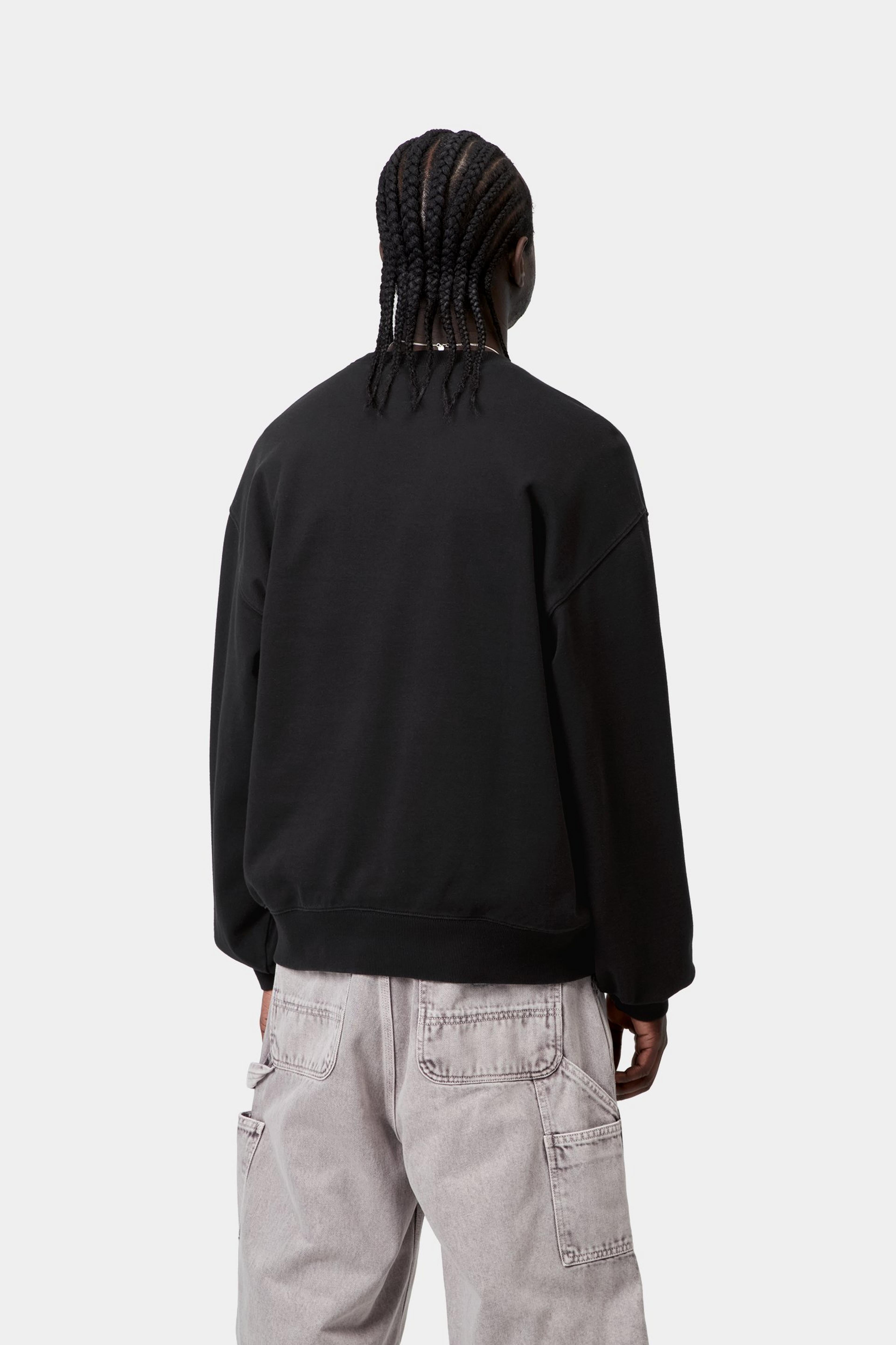 Wip Iii Sweat - Black (heavy stone wash)