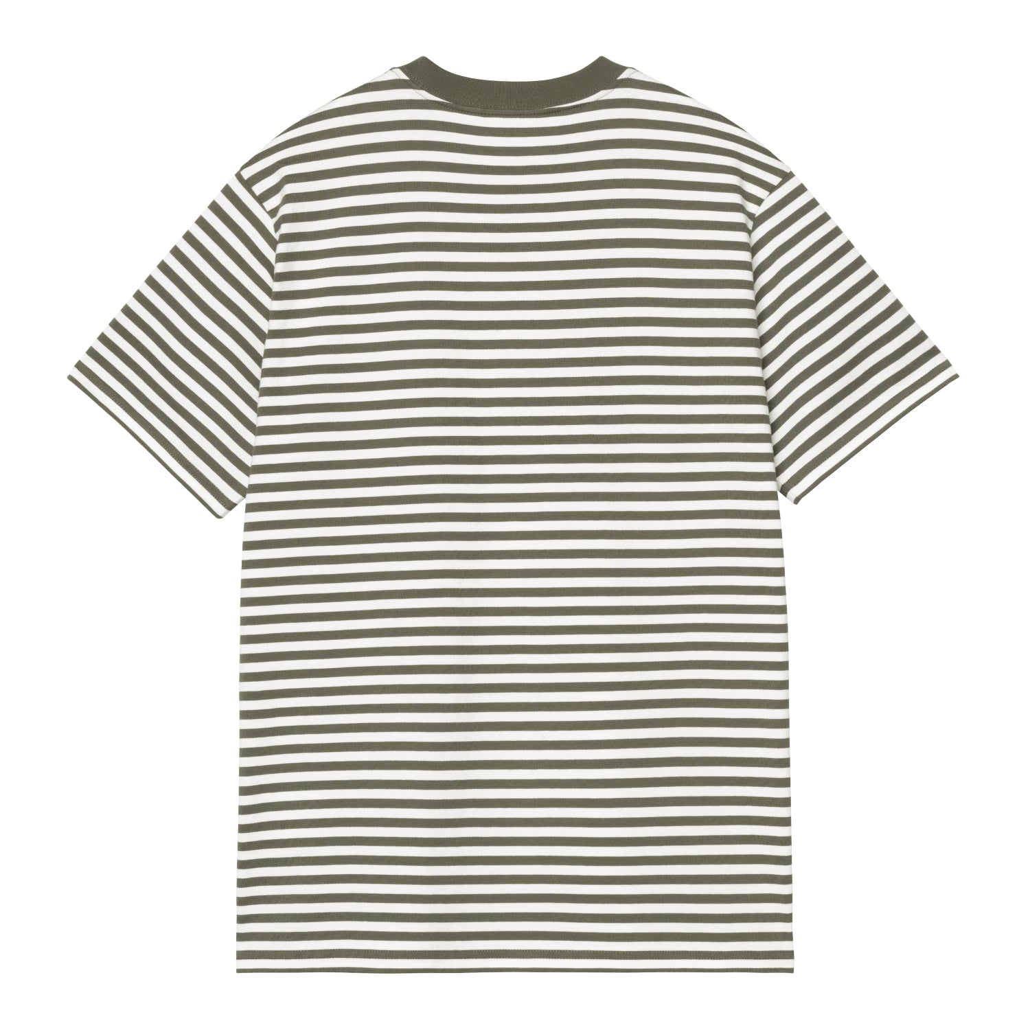 S/S Ezra Pocket T-Shirt - Ezra Stripe, Leaf / Wax