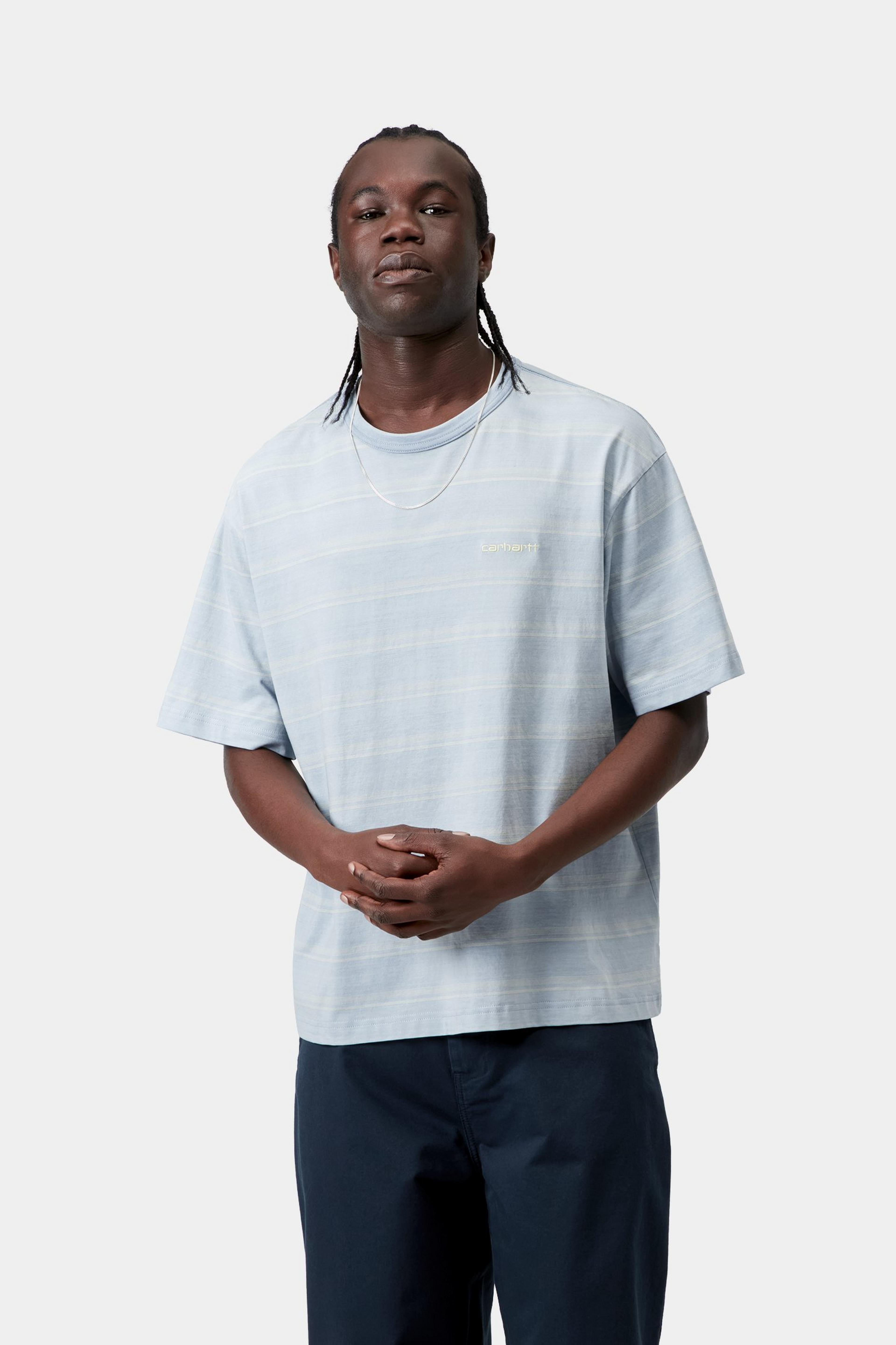 S/S Matti T-Shirt - Matti Stripe, Icaria / Sphene