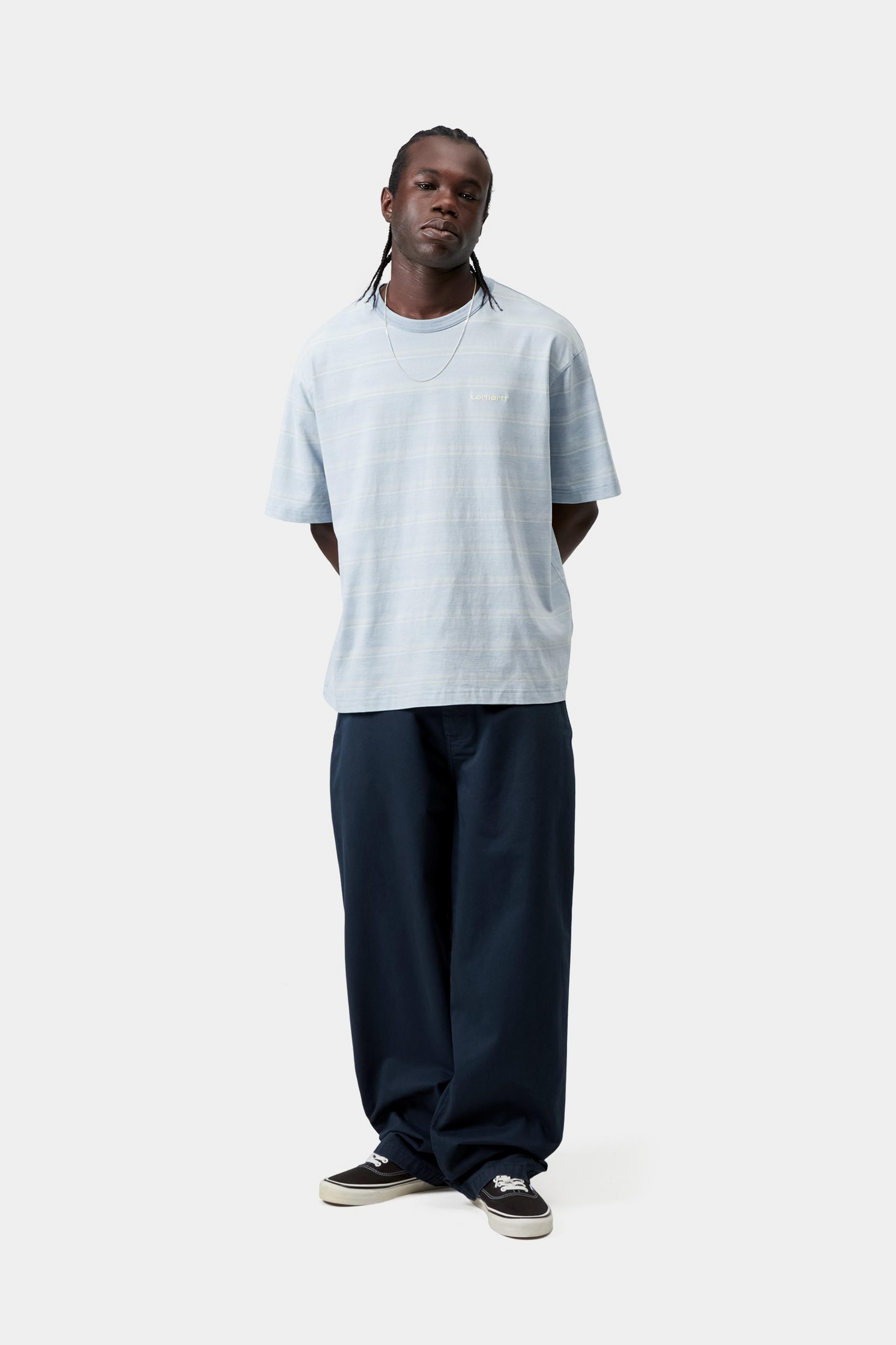S/S Matti T-Shirt - Matti Stripe, Icaria / Sphene
