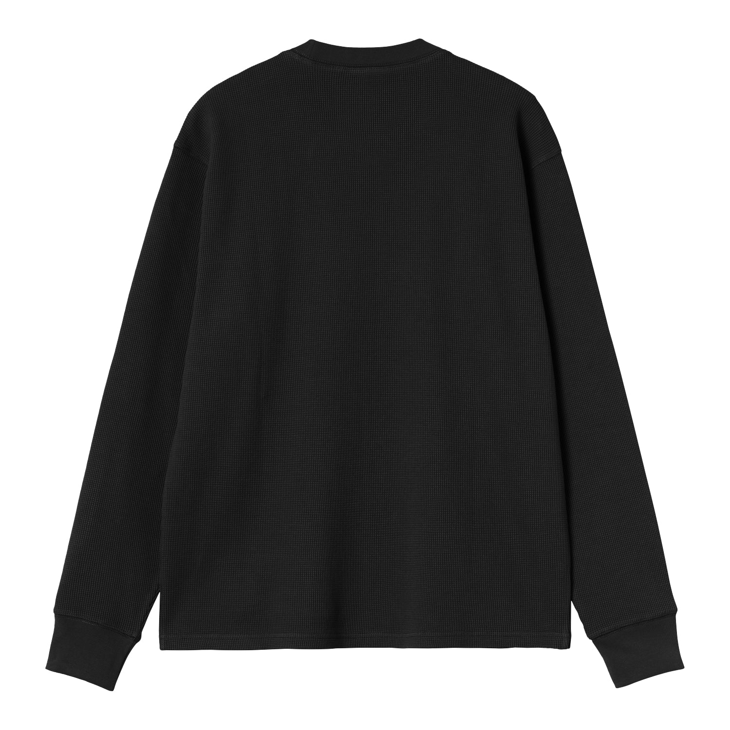 L/S Eightynine Waffle T-Shirt - Black / White