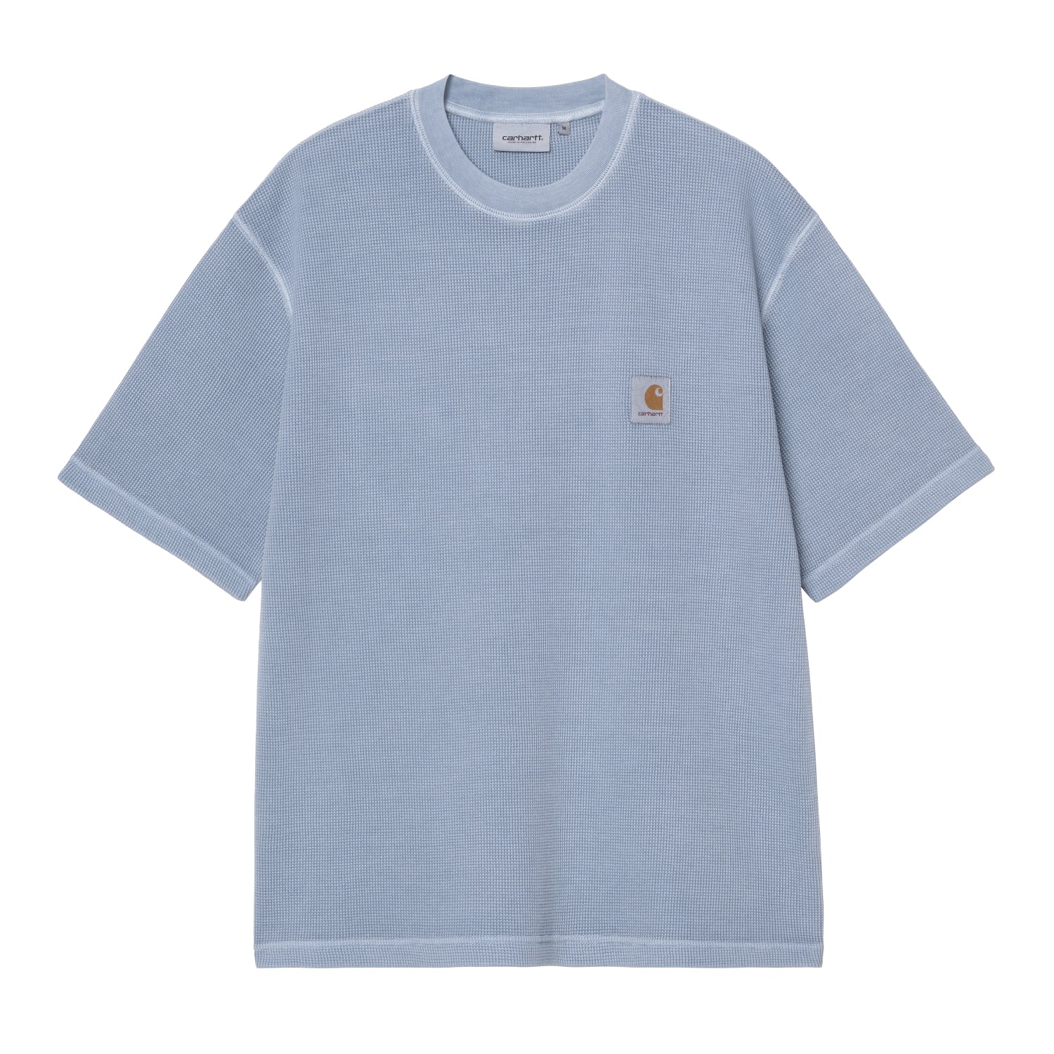 S/S Nelson Waffle T-Shirt - Gentle Blue (garment dyed)