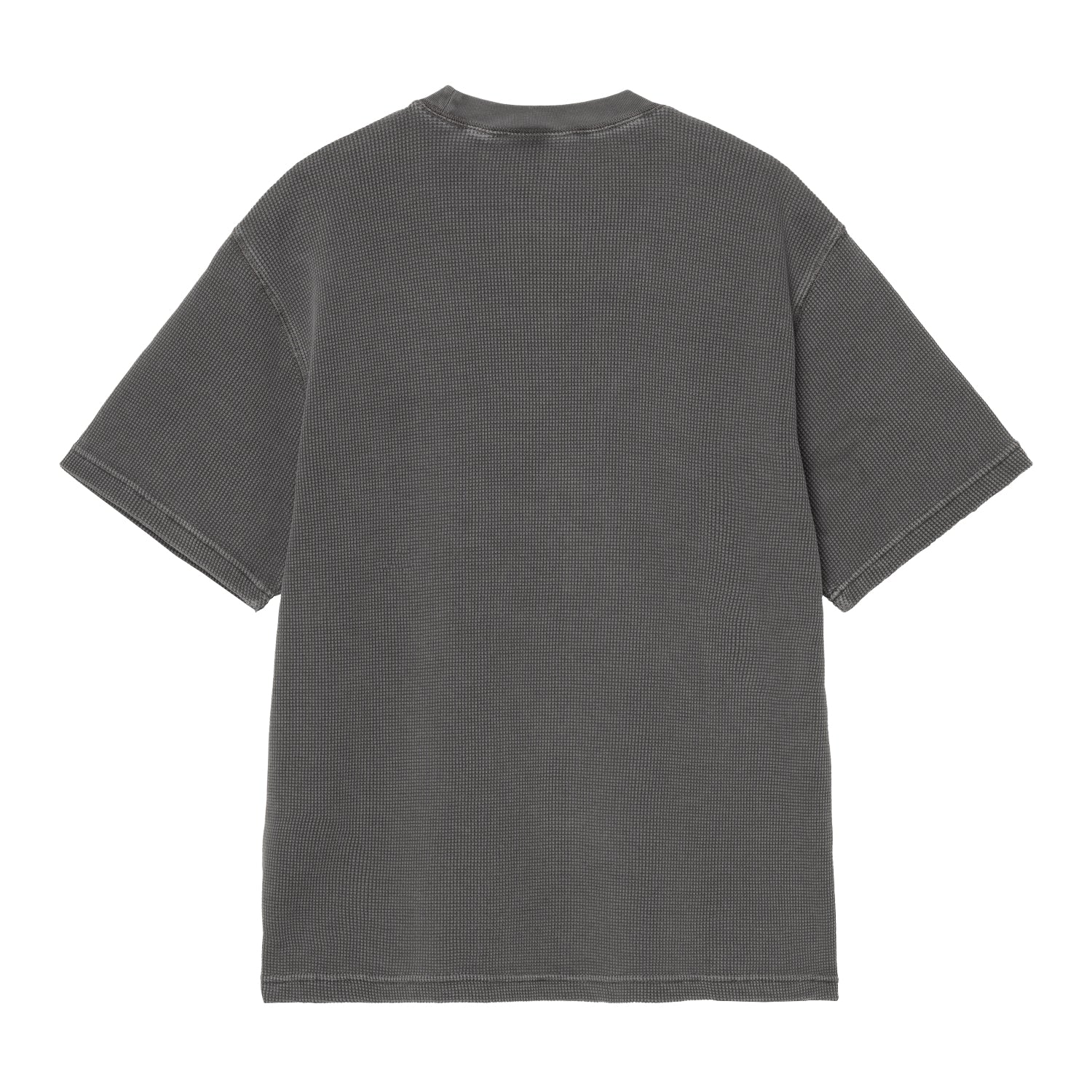 S/S Nelson Waffle T-Shirt - Black (garment dyed)